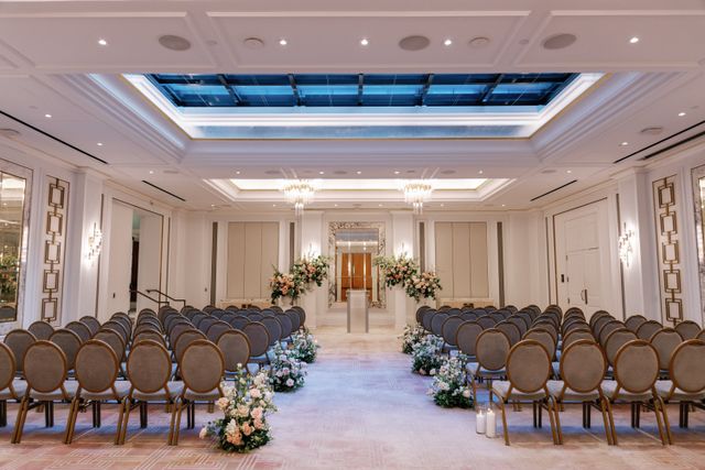 Featured photo from Explore this Boston Wedding with Fresh Seasonal Blooms and Ballroom Charm