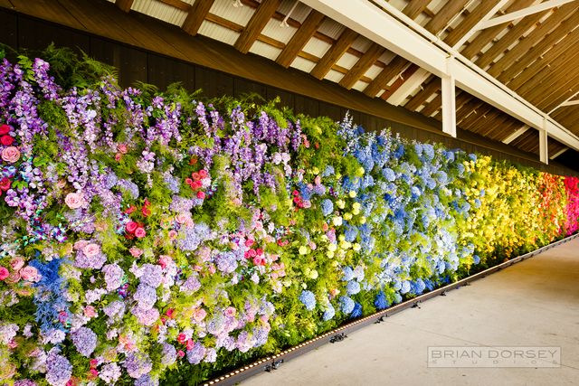 Featured photo from Parrish Art Museum Wedding - Southampton - Rainbow Wall of Flowers