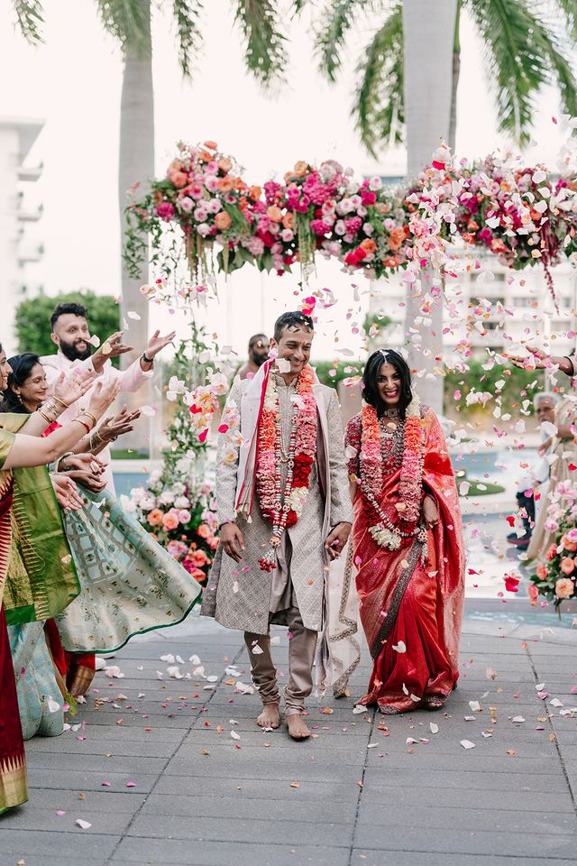 Featured photo from Tanya & Vivek’s luxury Indian wedding at the Four Seasons Miami Beach, with elegant florals, stunning details, and unforgettable moments.