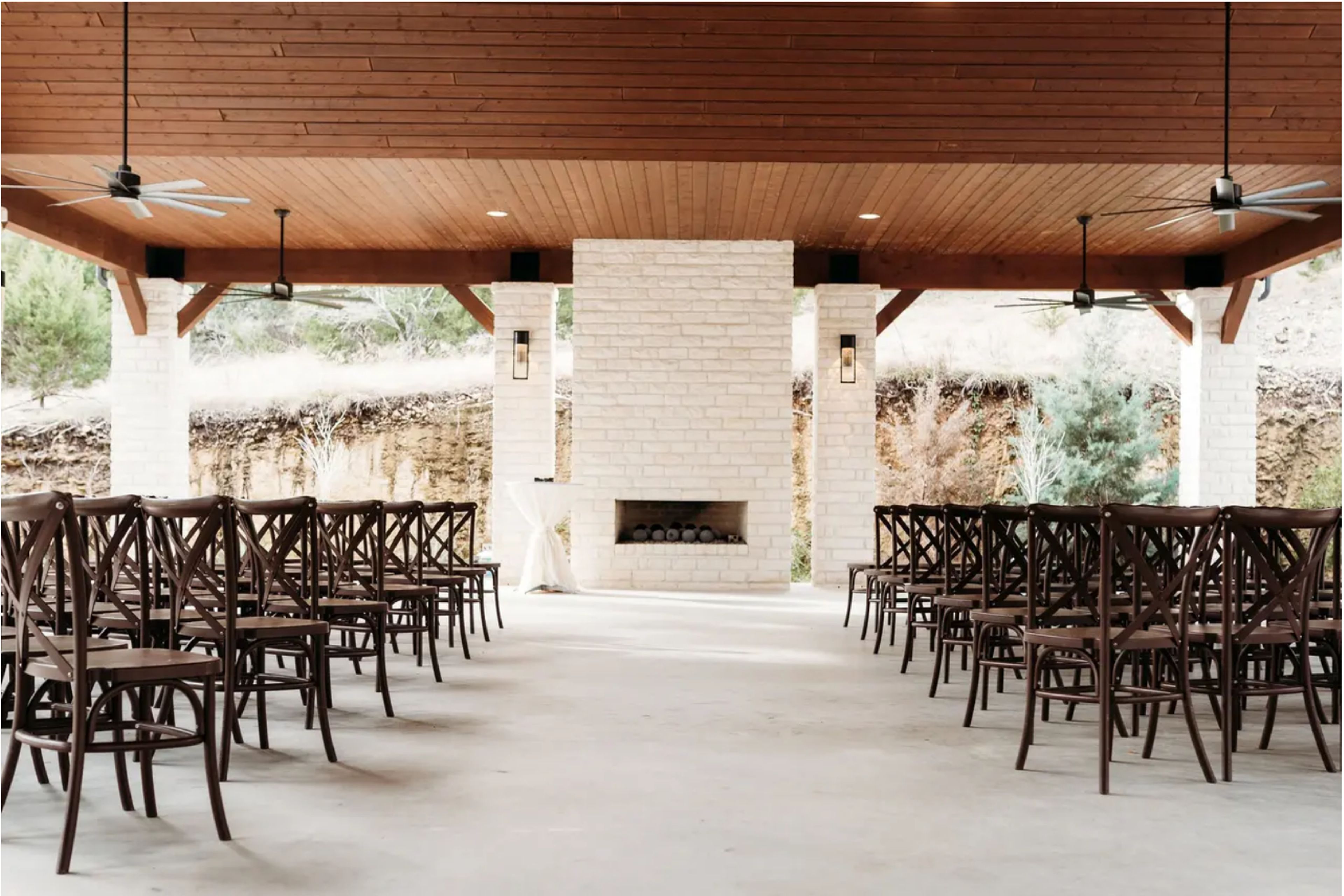 Open-Air Ceremony Pavilion, an event space at Hayes Hollow Hidden Falls
