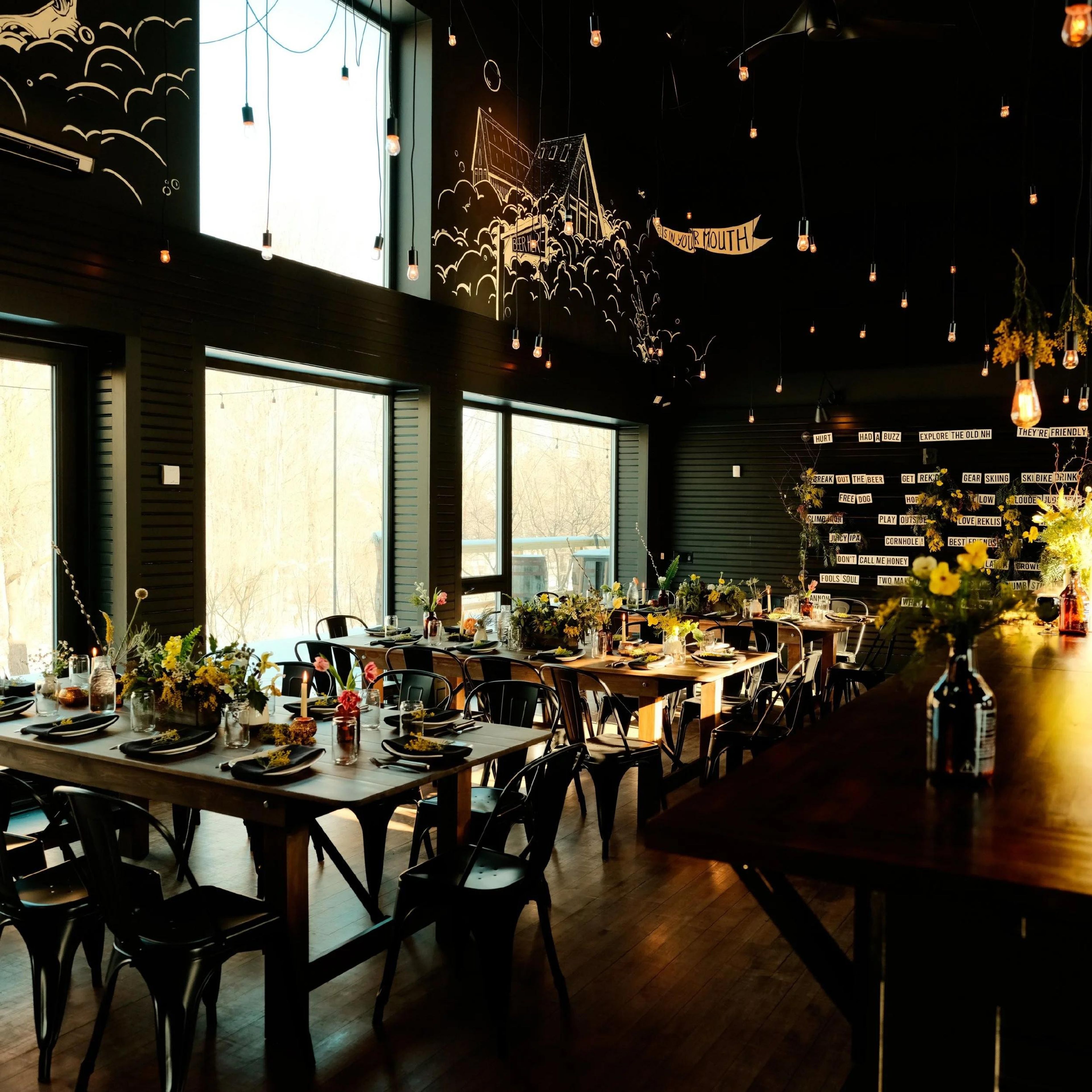 Semi-Private Space, an event space at Saucy Brew Works Pinecrest