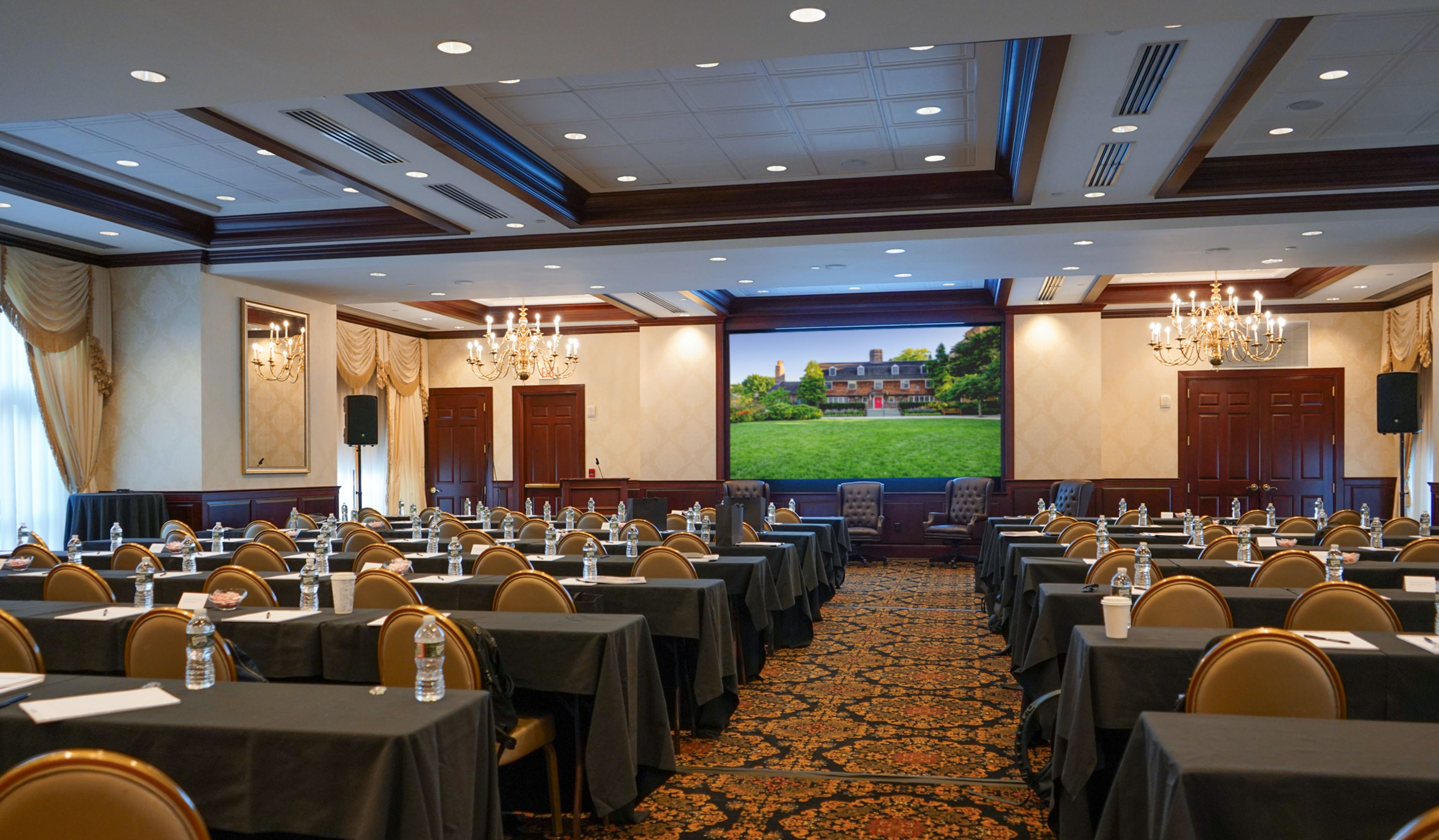 Prince Wiliam Ballroom, an event space at Nassau Inn Hotel