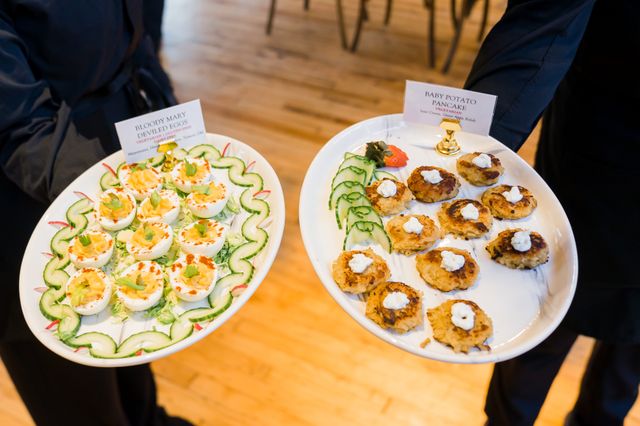 Featured photo from Step Into This Bridgeport Art Center Wedding with Crystal Chandeliers and Elegant Passed Hors d’Oeuvres