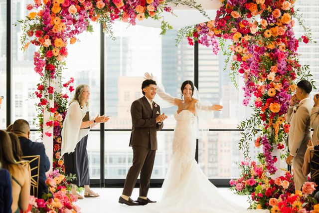 Featured photo from This Modern Wedding Blended Bright Florals and Contemporary Romance at 167 Events