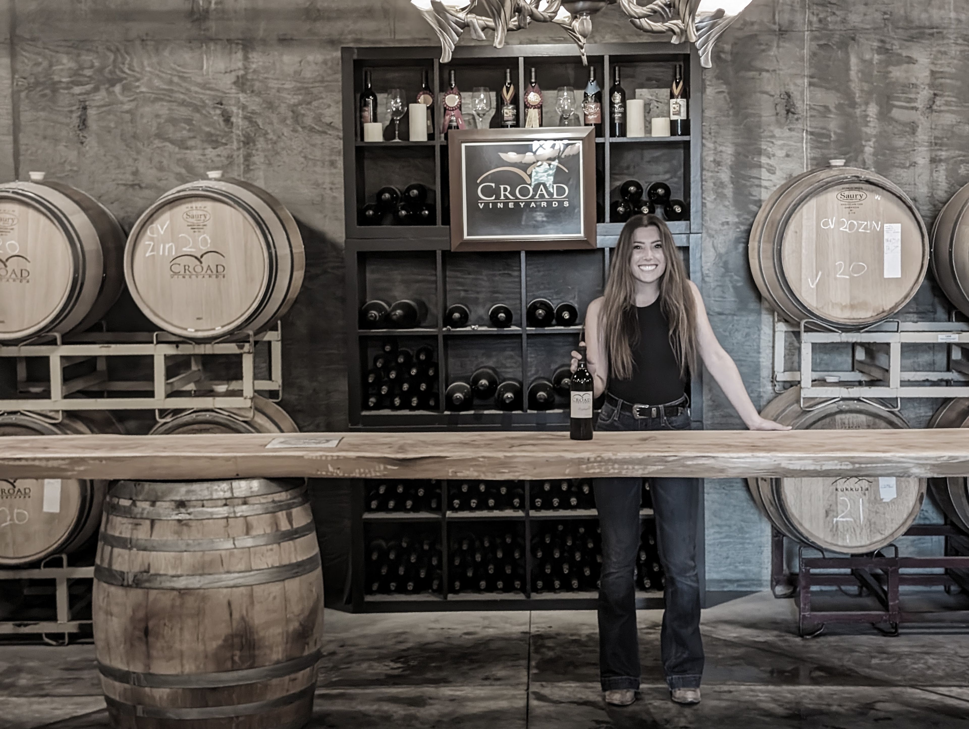 Private Barrel Room, an event space at Croad Vineyards