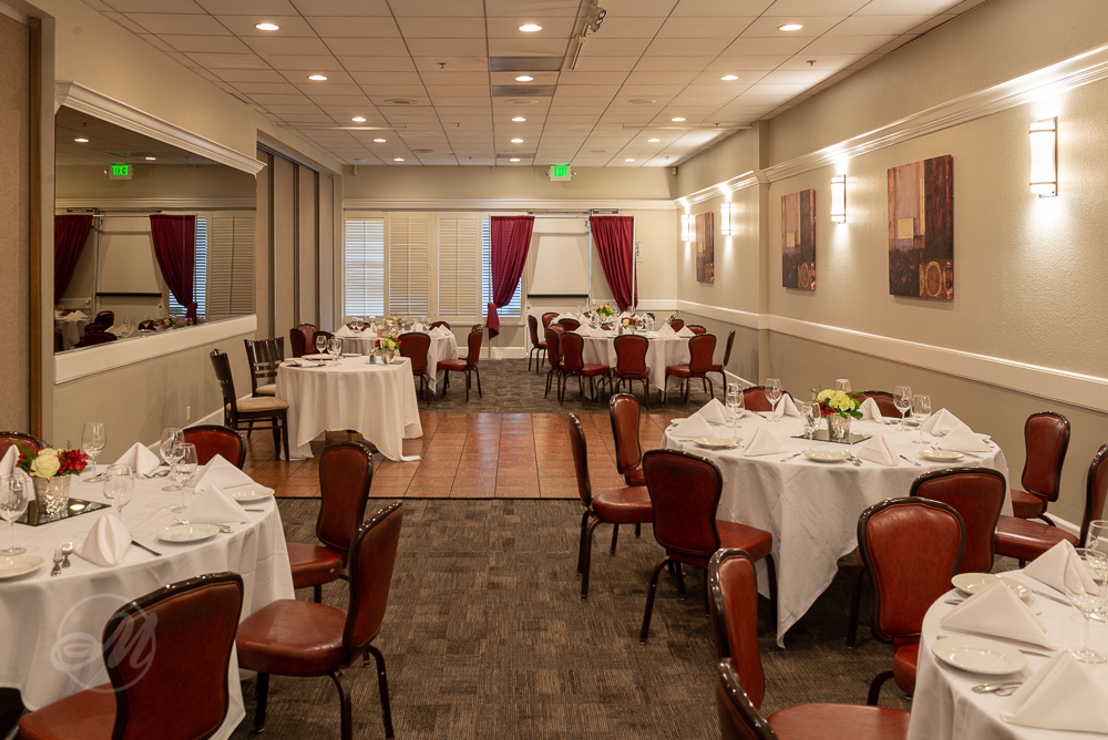 Hyman Room, an event space at Massimo's Restaurant