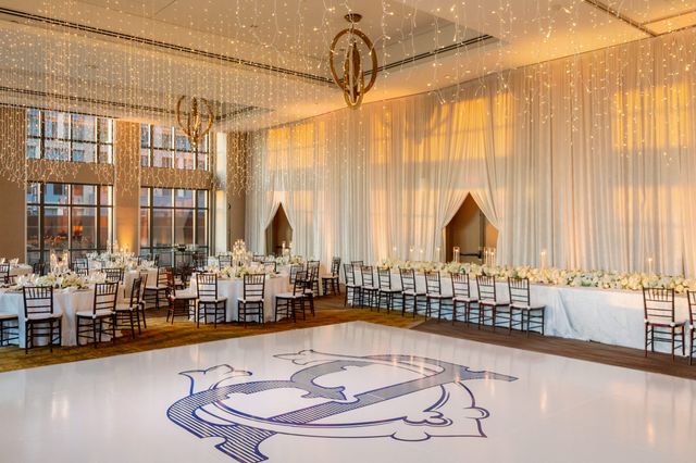 Featured photo from Take In This Washington, DC Wedding Framed by Café Lights and Draped Walls in a Polished Hotel Setting