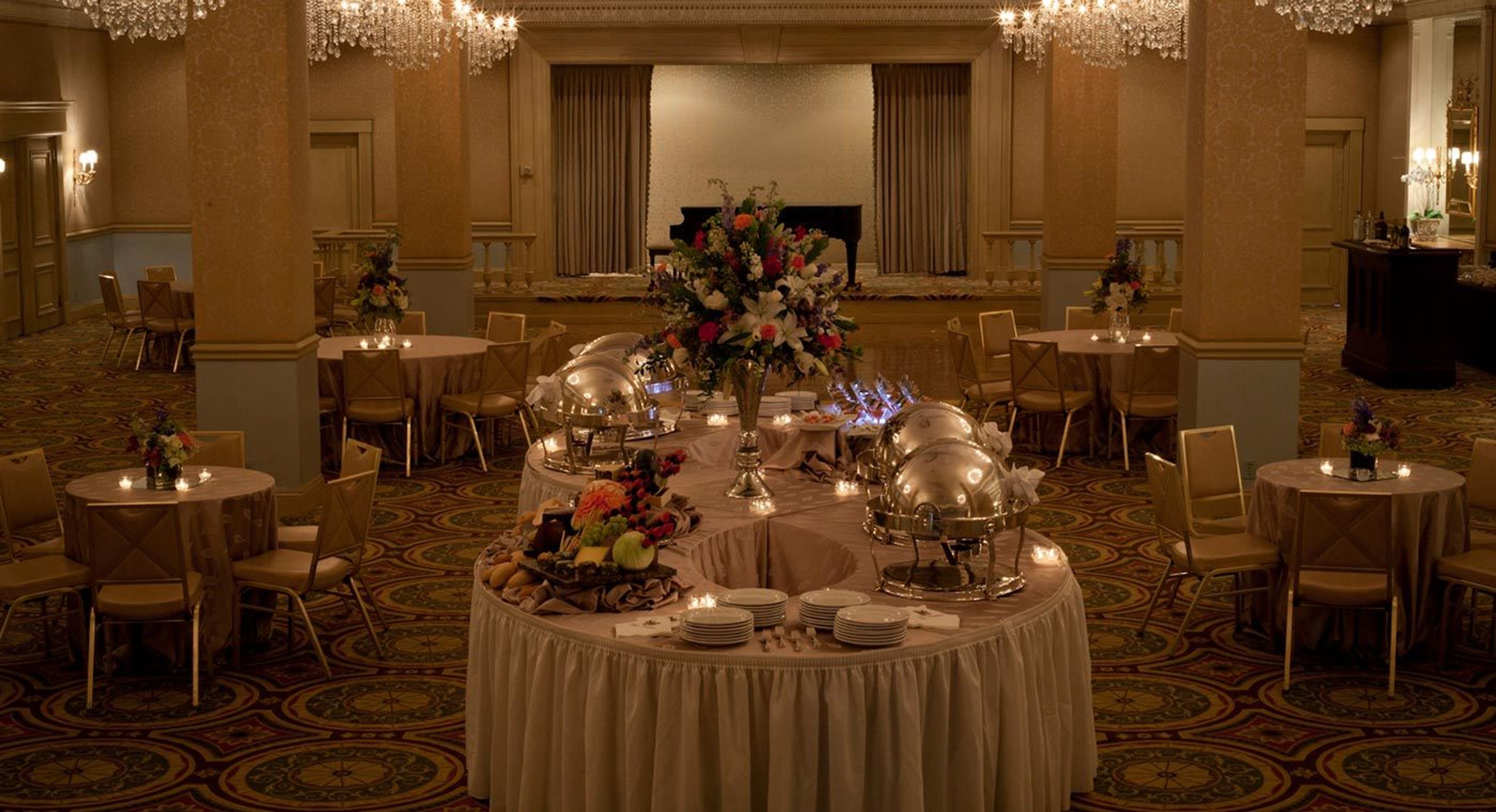 Iberville Ballroom, an event space at Hotel Monteleone