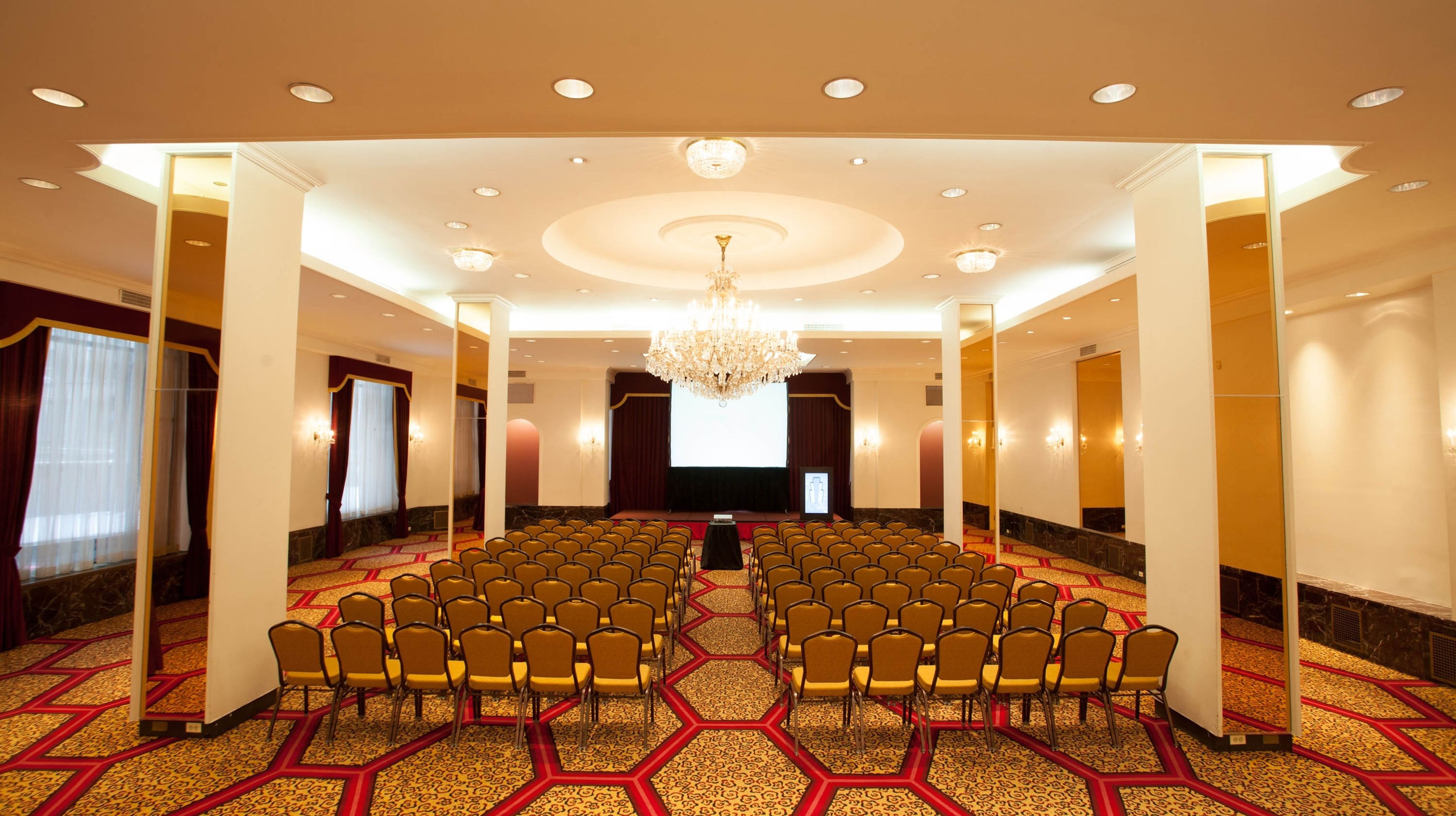 Crystal Room, an event space at The New Yorker Hotel