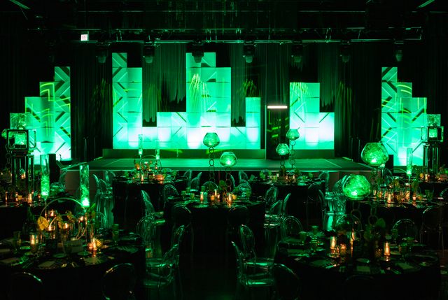 Featured photo from A Corporate Event Featuring Sculptural Lighting and Moody Red-and-Green Hues at The Geraghty