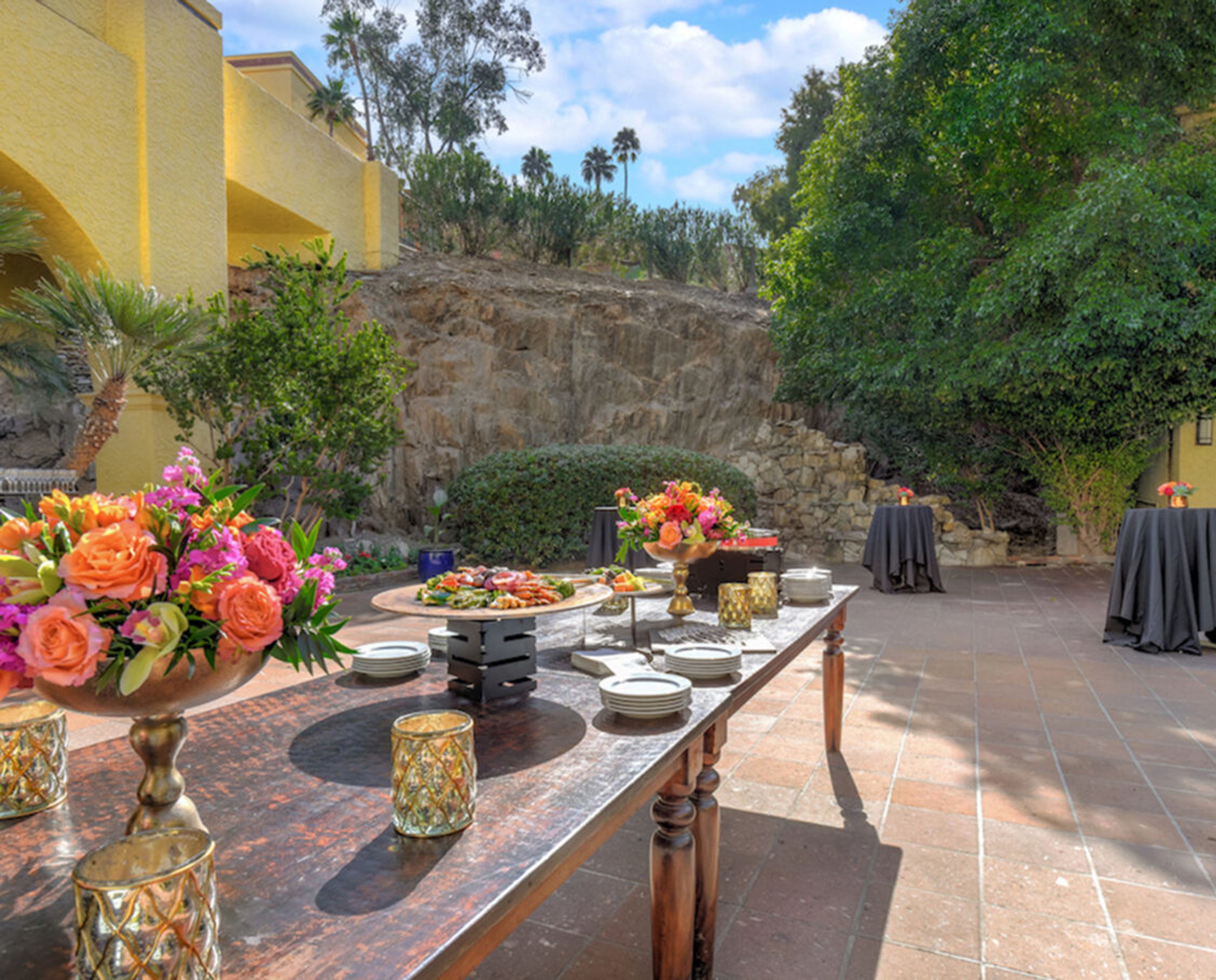 The East Courtyard, an event space at Pointe Hilton Tapatio Cliffs Resort