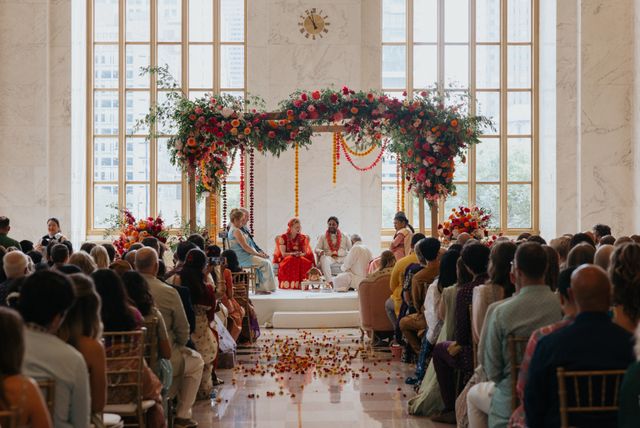 Featured photo from Clara & Pie’s Vibrant Wedding at The Old Post Office