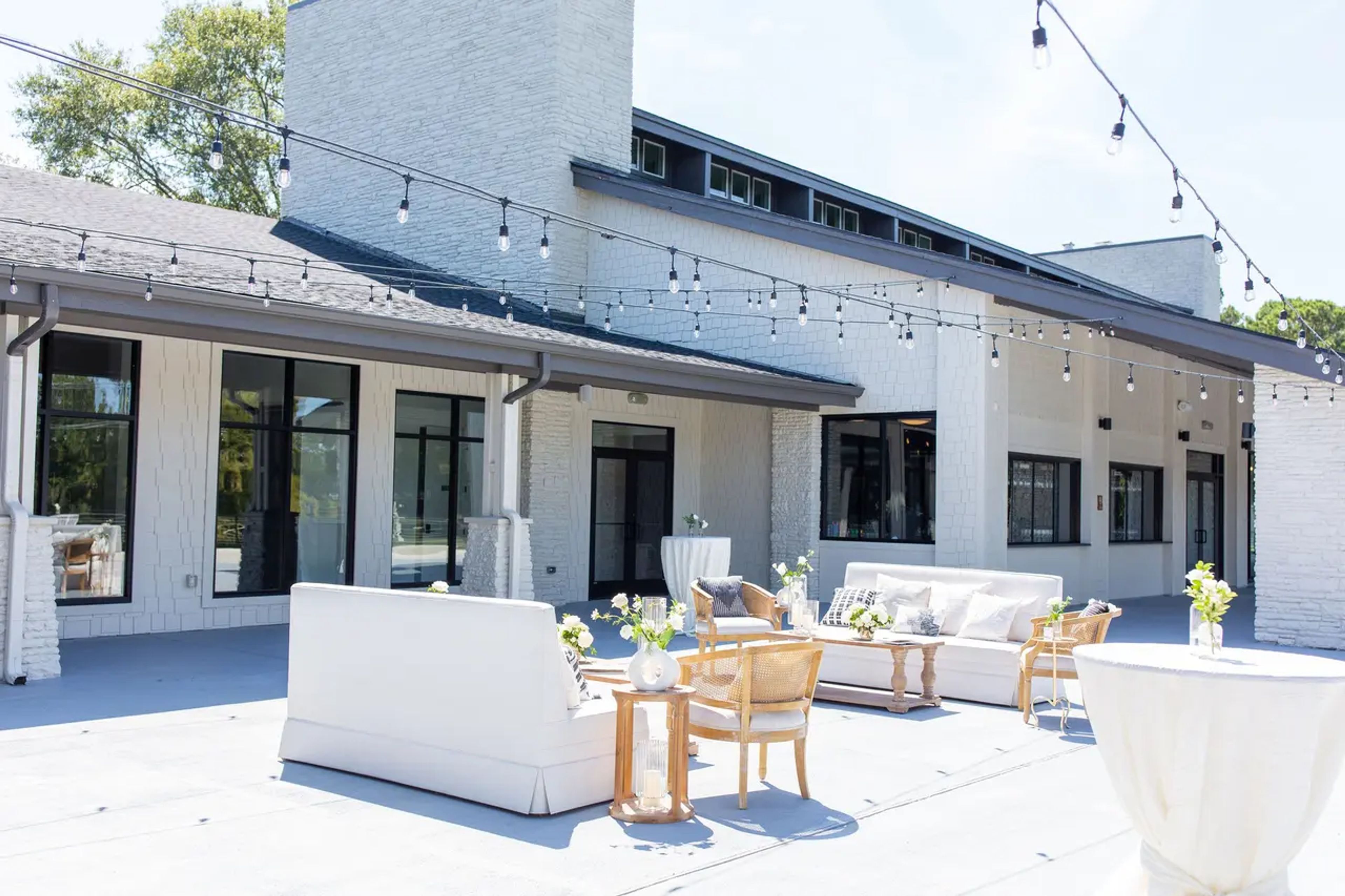 Outdoor Bar Lounge / Signature Cocktail Hour Space, an event space at Hidden Pines Lake Houston