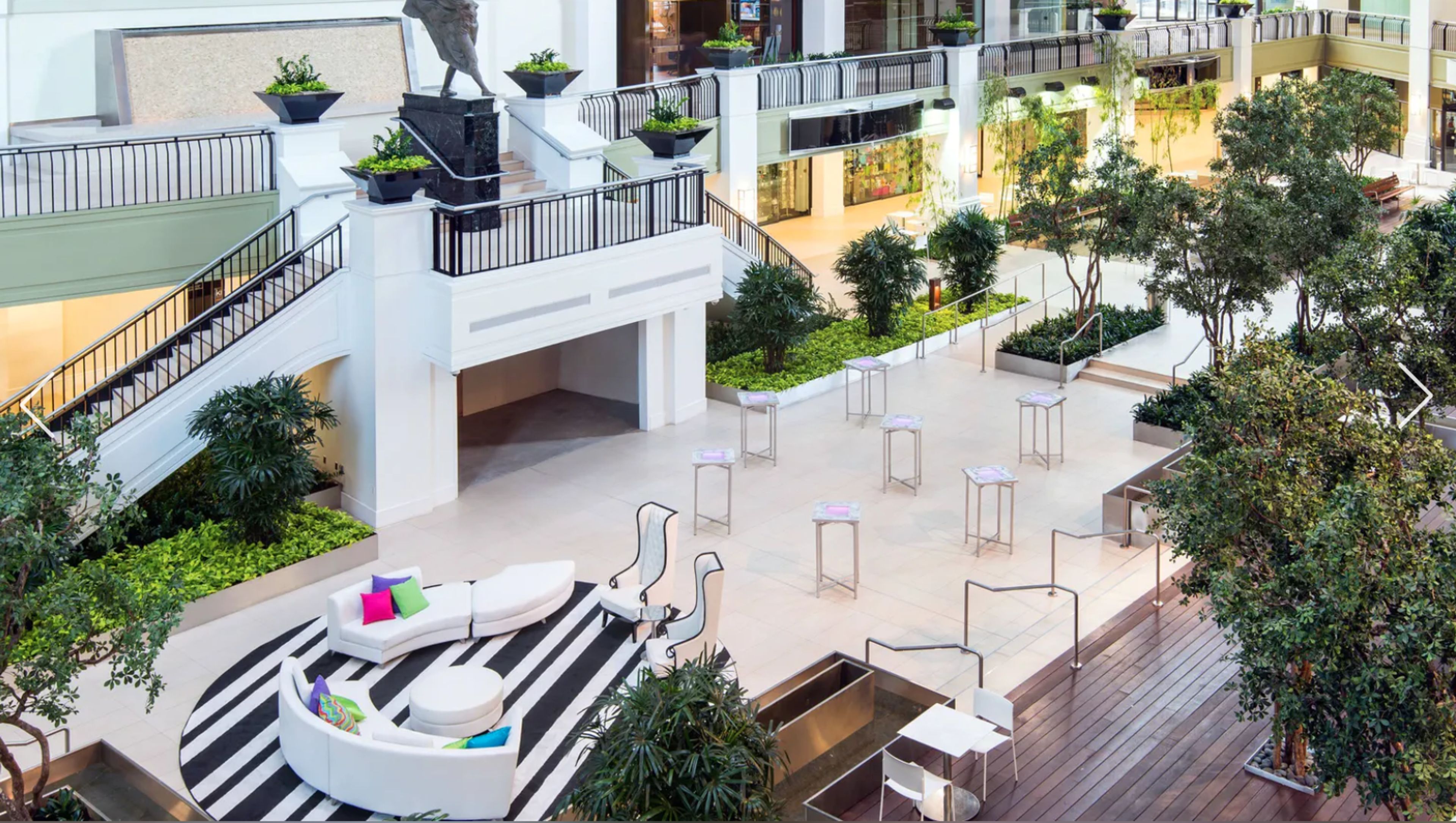 Atrium, an event space at Dallas Marriott Downtown
