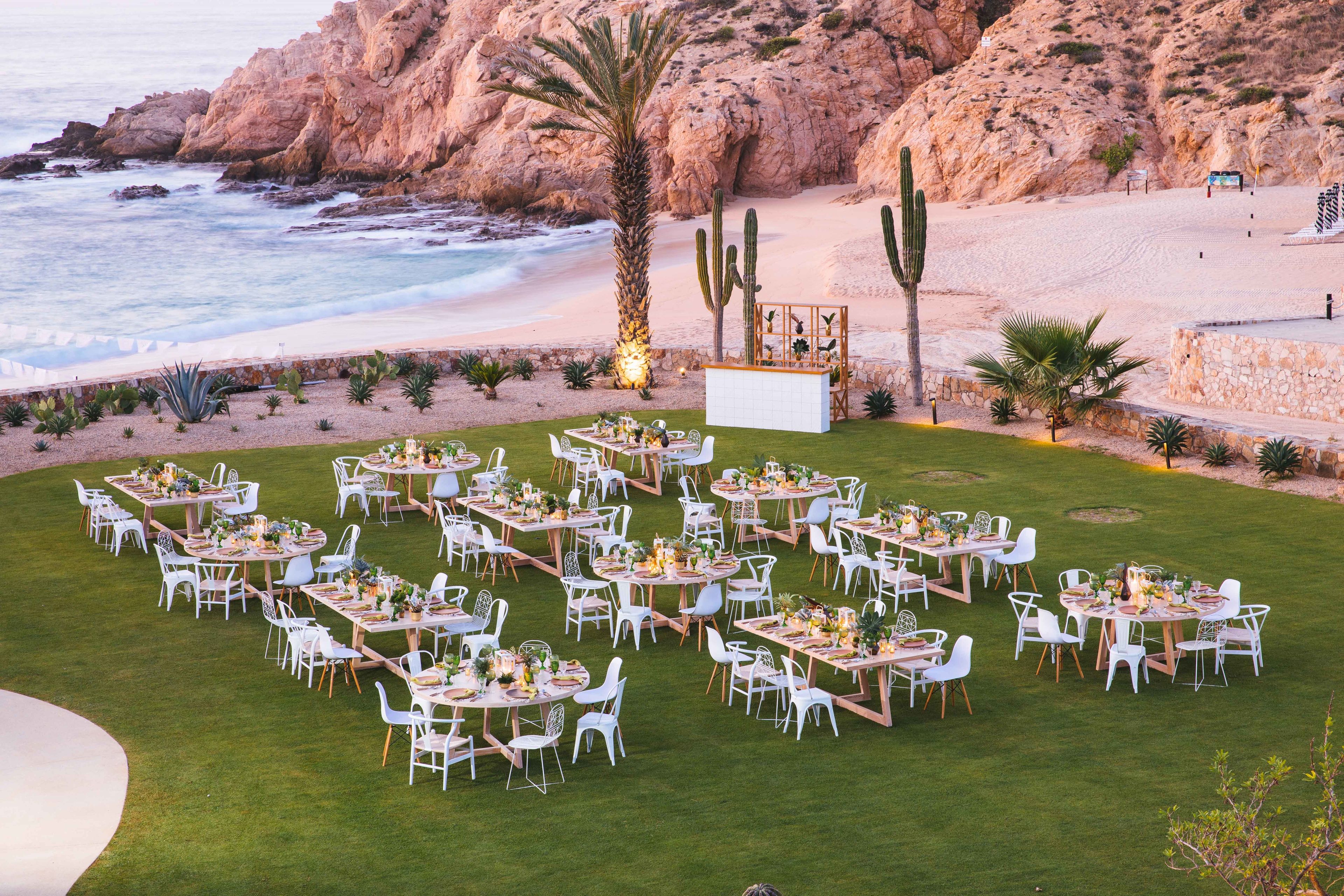 Oceanfront Event Lawns, an event space at Montage Los Cabos