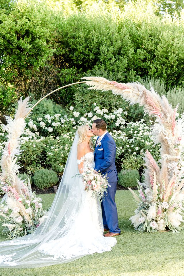 Featured photo from Charming Pink and Ivory Pampas Grass Wedding at Solage, Auberge Resorts Collection in Calistoga, CA