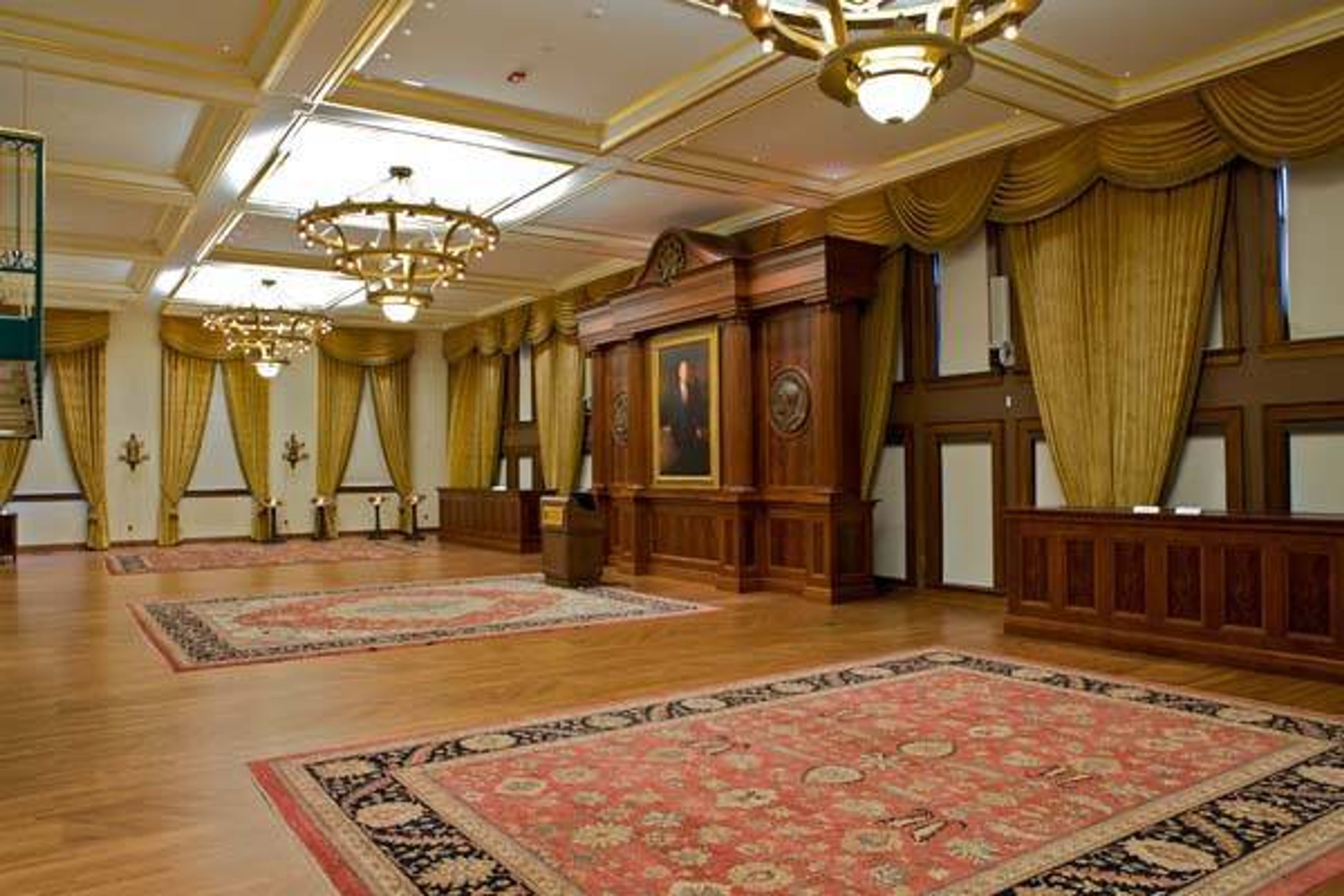 The Borlaug Ballroom, an event space at Hall of Laureates
