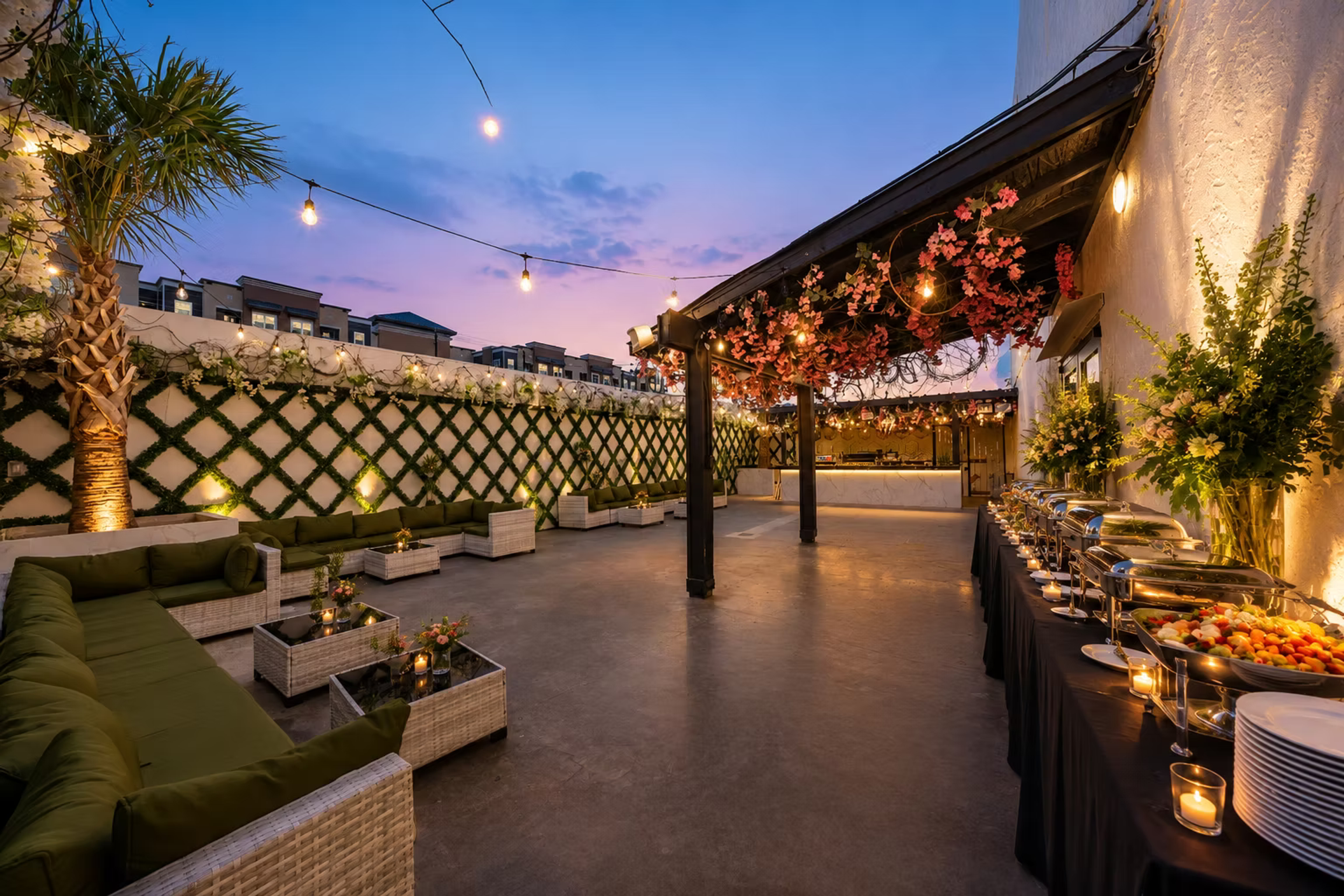 Intimate Gardens/Patio, an event space at 2401 Venue