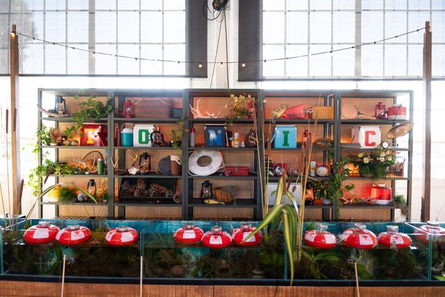 Featured photo from Interactive Event at Gallery 308 Featuring a Custom Fishing-Themed Bar Experience