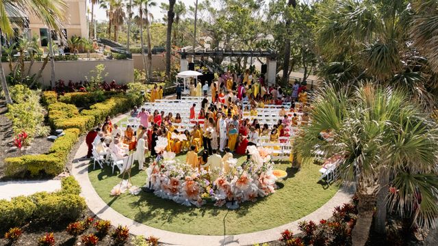 Featured photo from Beachfront Haldi and Outdoor Sangeet at The Ritz-Carlton Sarasota
