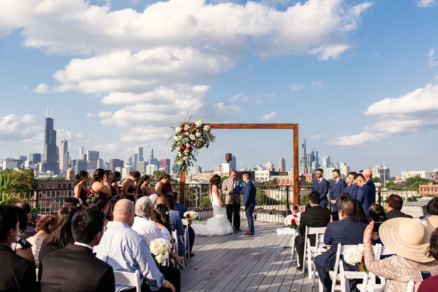 Featured photo from Romantic Rooftop Wedding at Lacuna Events by LM in Chicago, IL