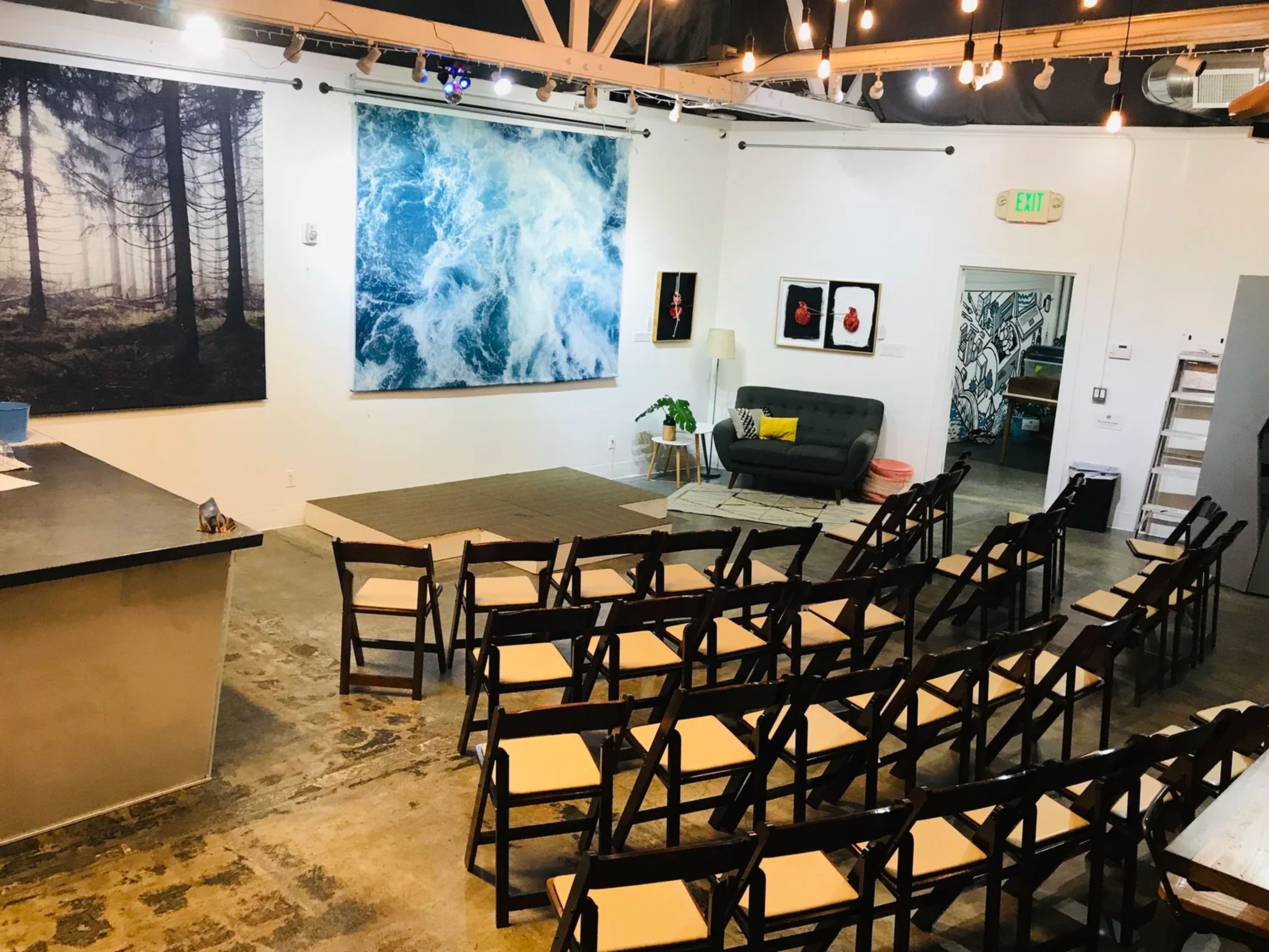 Modern Industrial Warehouse + Patio & Lounge Area, an event space at PHOENIX