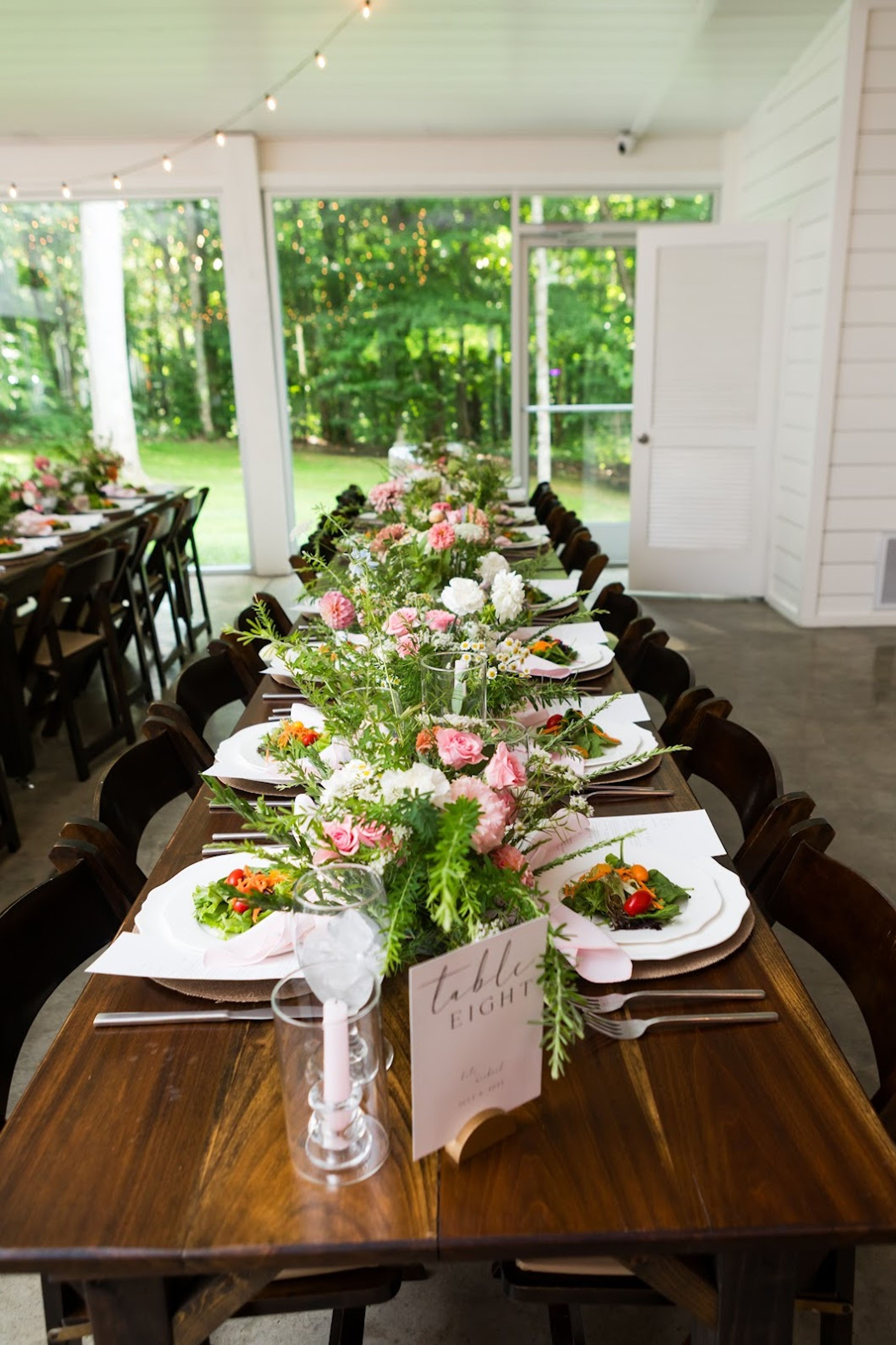 Glass Reception Hall at The Chapel, an event space at Firefly Lane