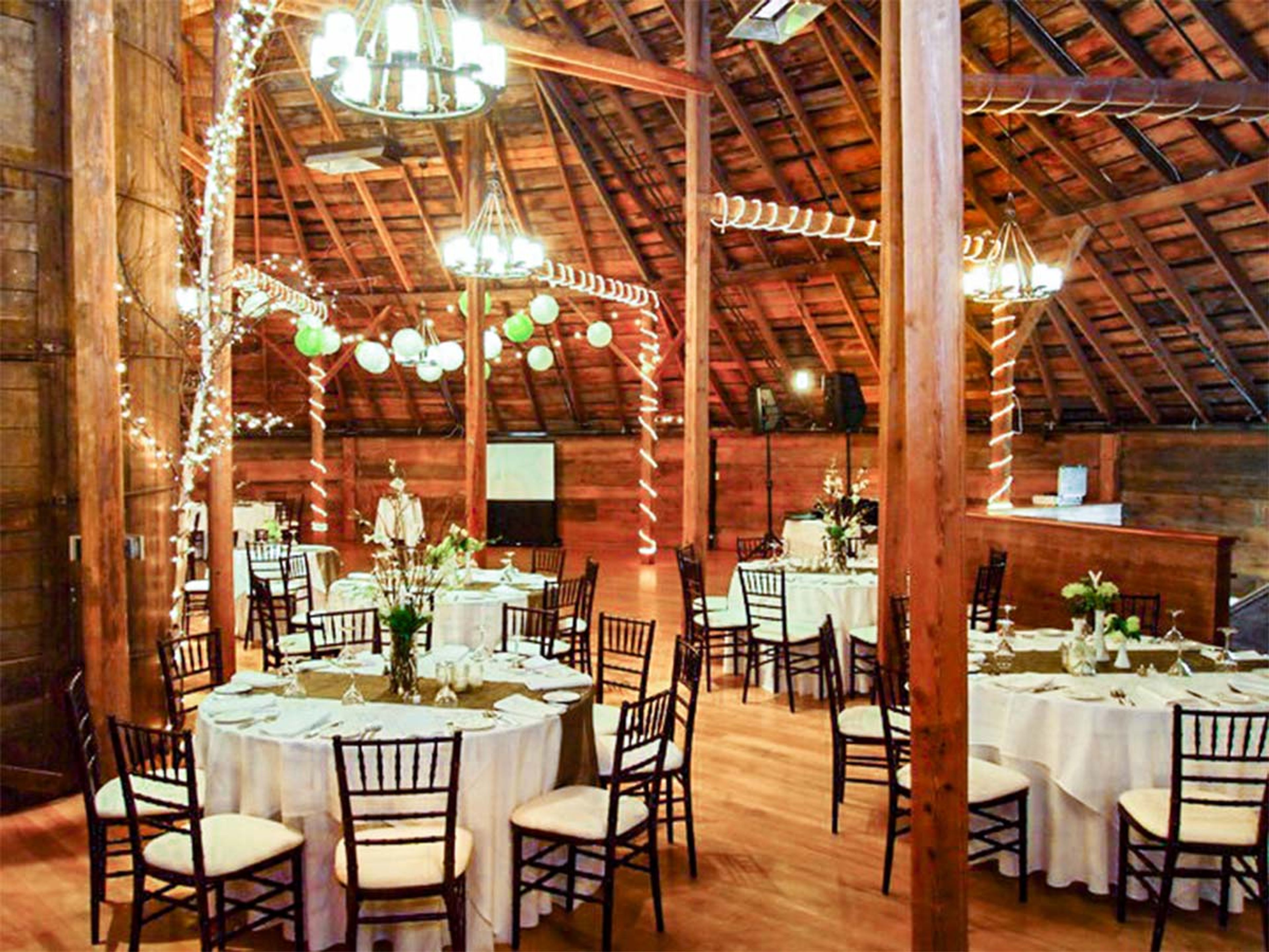 The Historic Barn, an event space at Inn at the Round Barn Farm