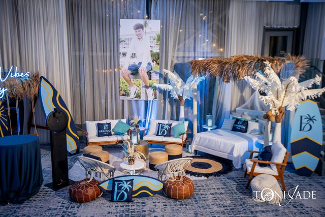 Featured photo from Step Into This Beach-Inspired Bar Mitzvah with Statement Florals and Personalized Décor in Boynton Beach