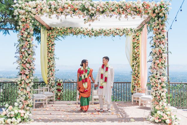 Featured photo from Celebrate This Color-Rich Wedding Showcasing Floral Canopies and Thoughtful Cultural Design in Campbell, CA