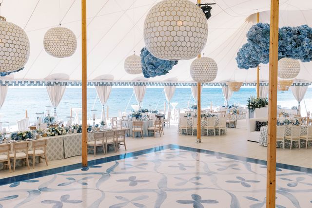 Featured photo from Blue Hydrangea Tented Beach Wedding in Naples Florida