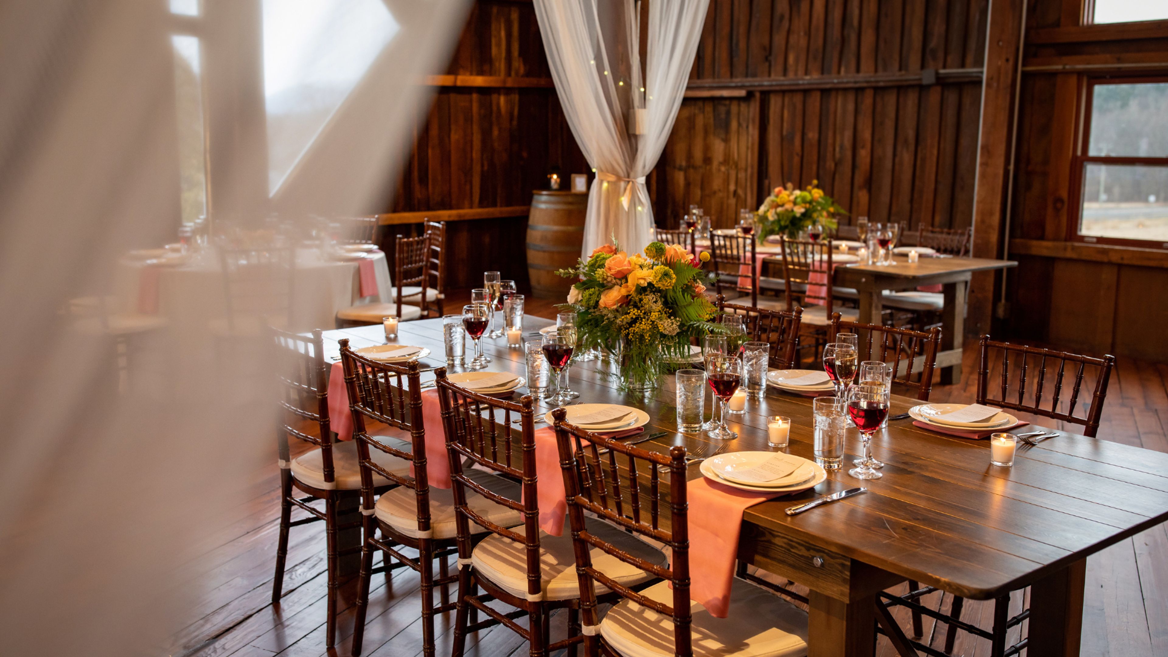 The Red Barn, an event space at The Red Barn at Hampshire College