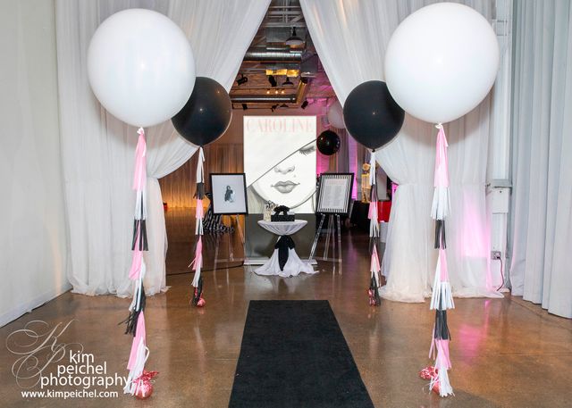 Featured photo from Black and White Stripe Bat Mitzvah