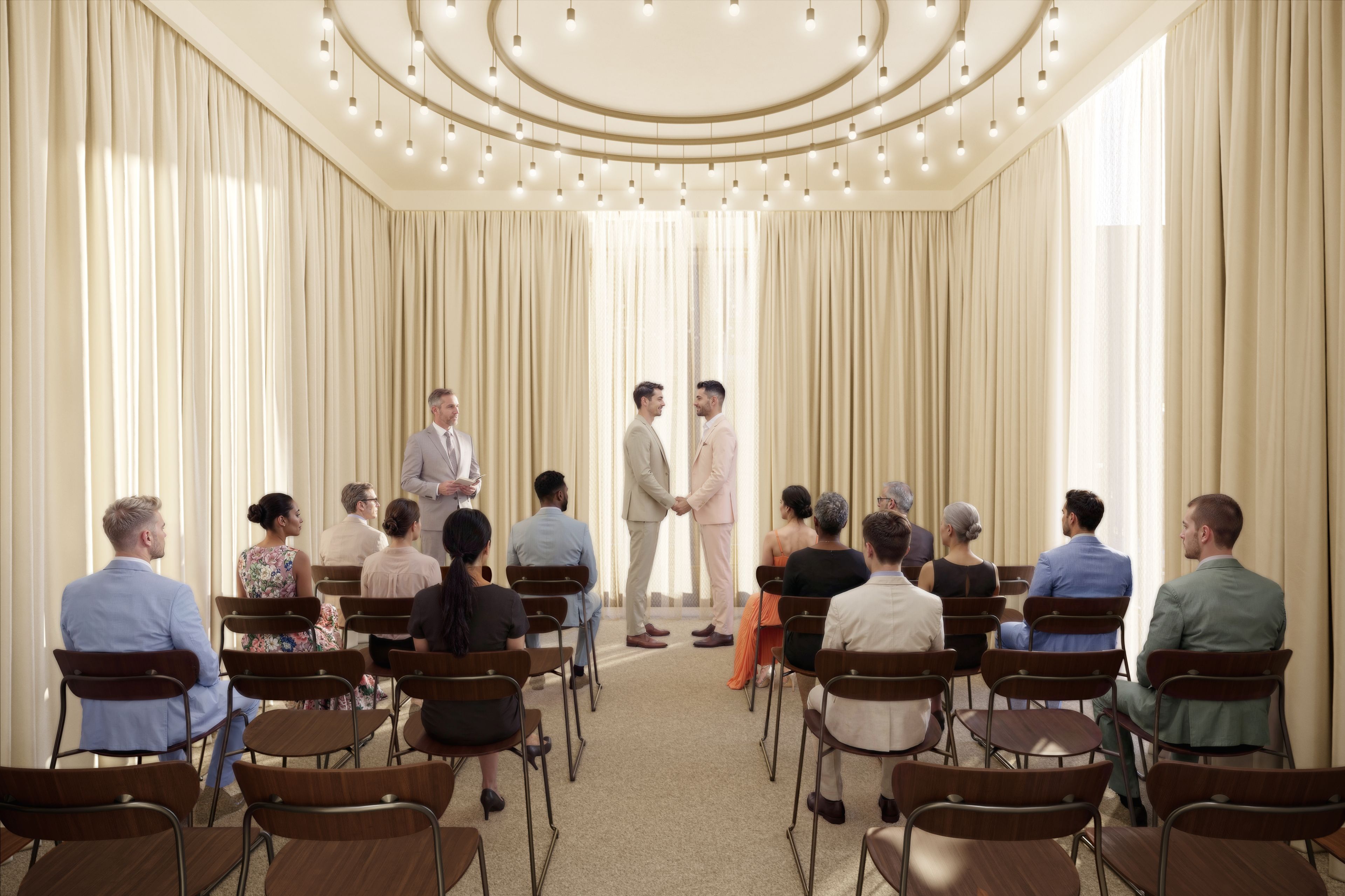 The Harmony Room, an event space at Ever One Times Square