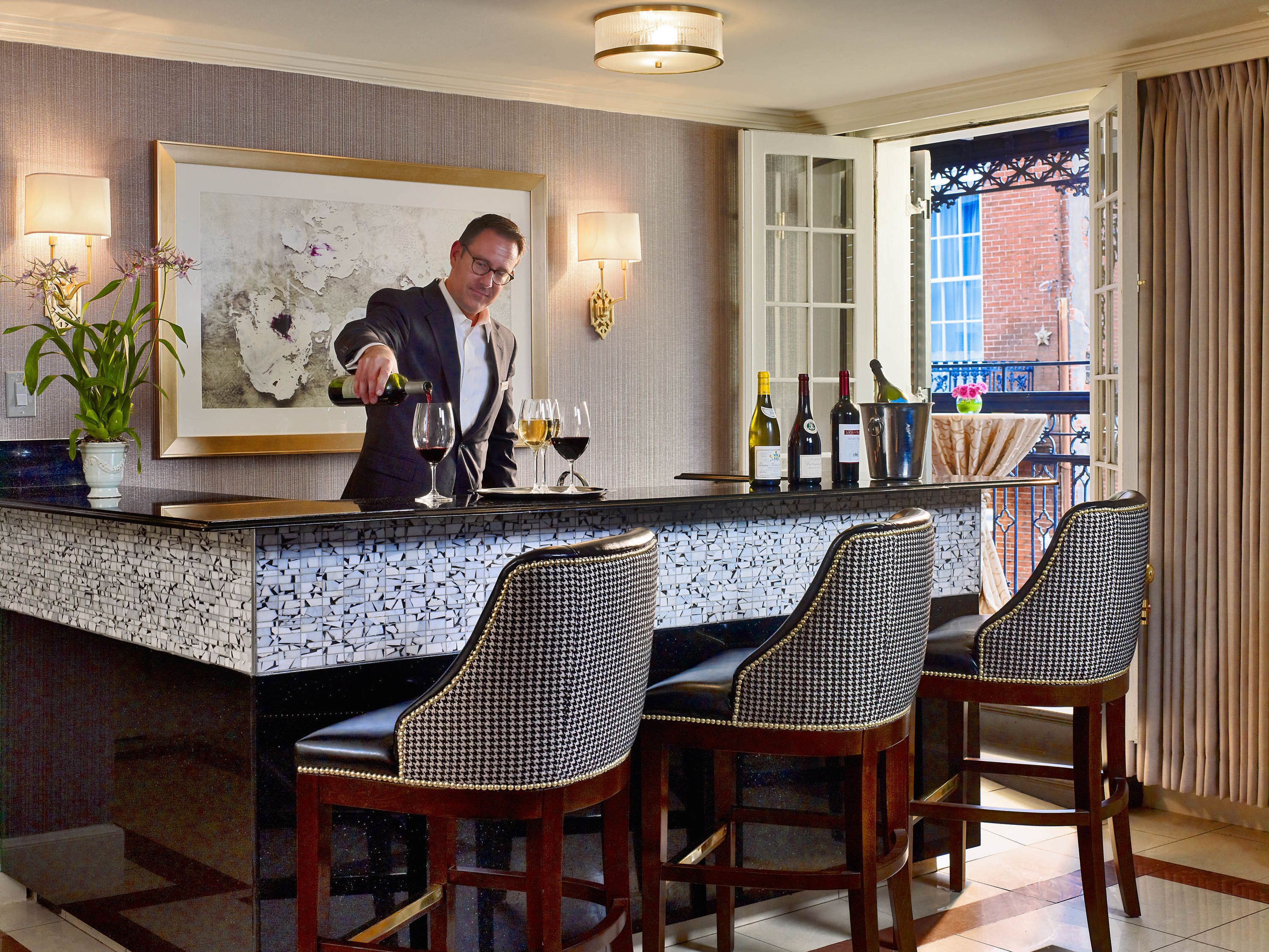 Bourbon Balcony Hospitality Suite, an event space at Royal Sonesta Hotel, New Orleans