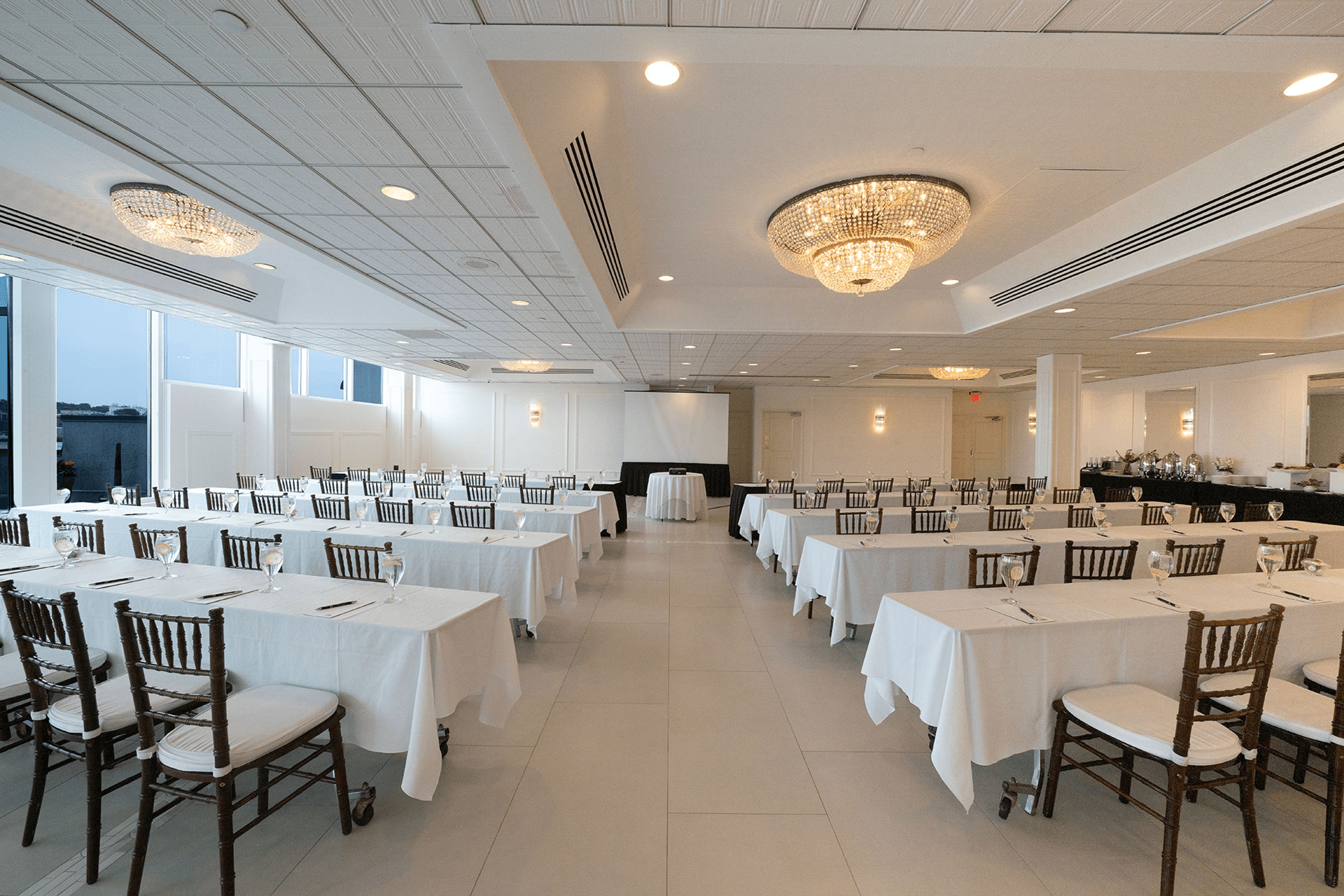 Ballroom, an event space at Oyster Point Hotel