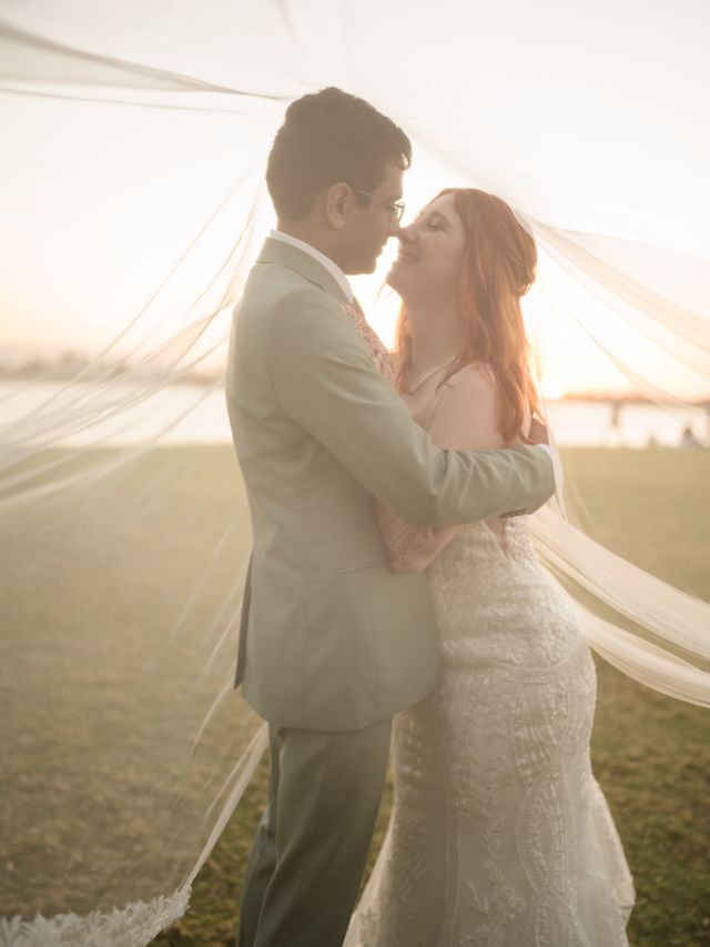 Featured photo from Colorful Spring Garden Party Indian American Wedding