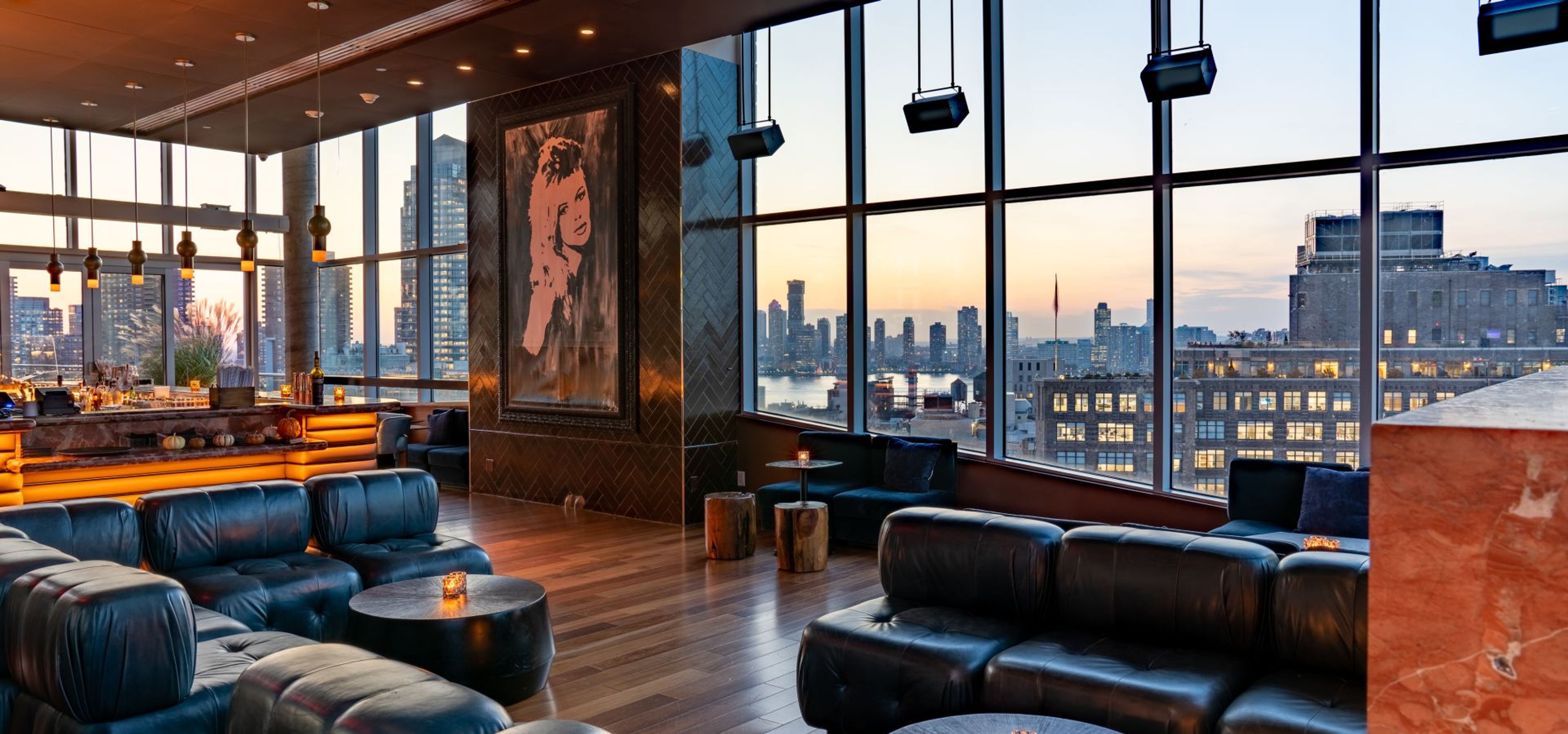 Indoor Lounge (“Conversation Pit” + Bar Area), an event space at JIMMY