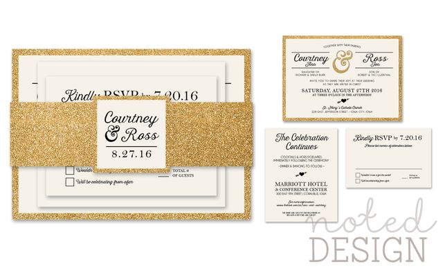 Featured photo from Noted Design Wedding Invitation Designs