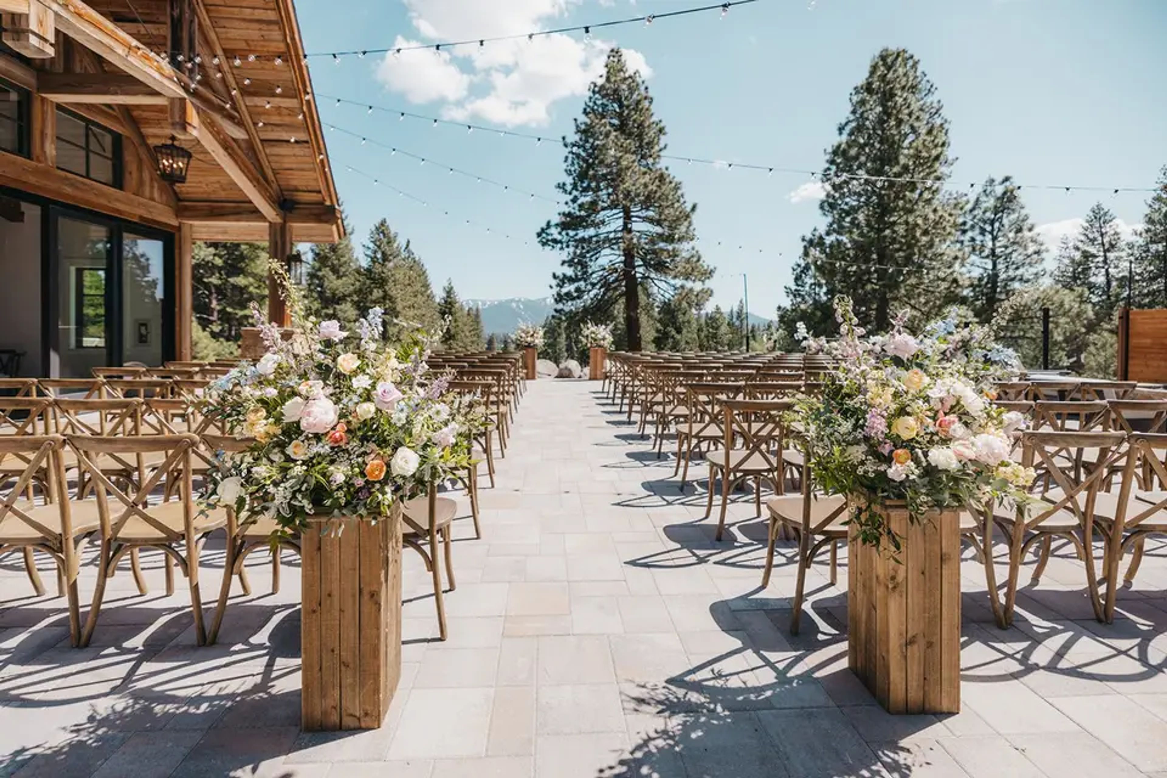 Ceremony Site, an event space at Tahoe Mountain Club - The Timbers
