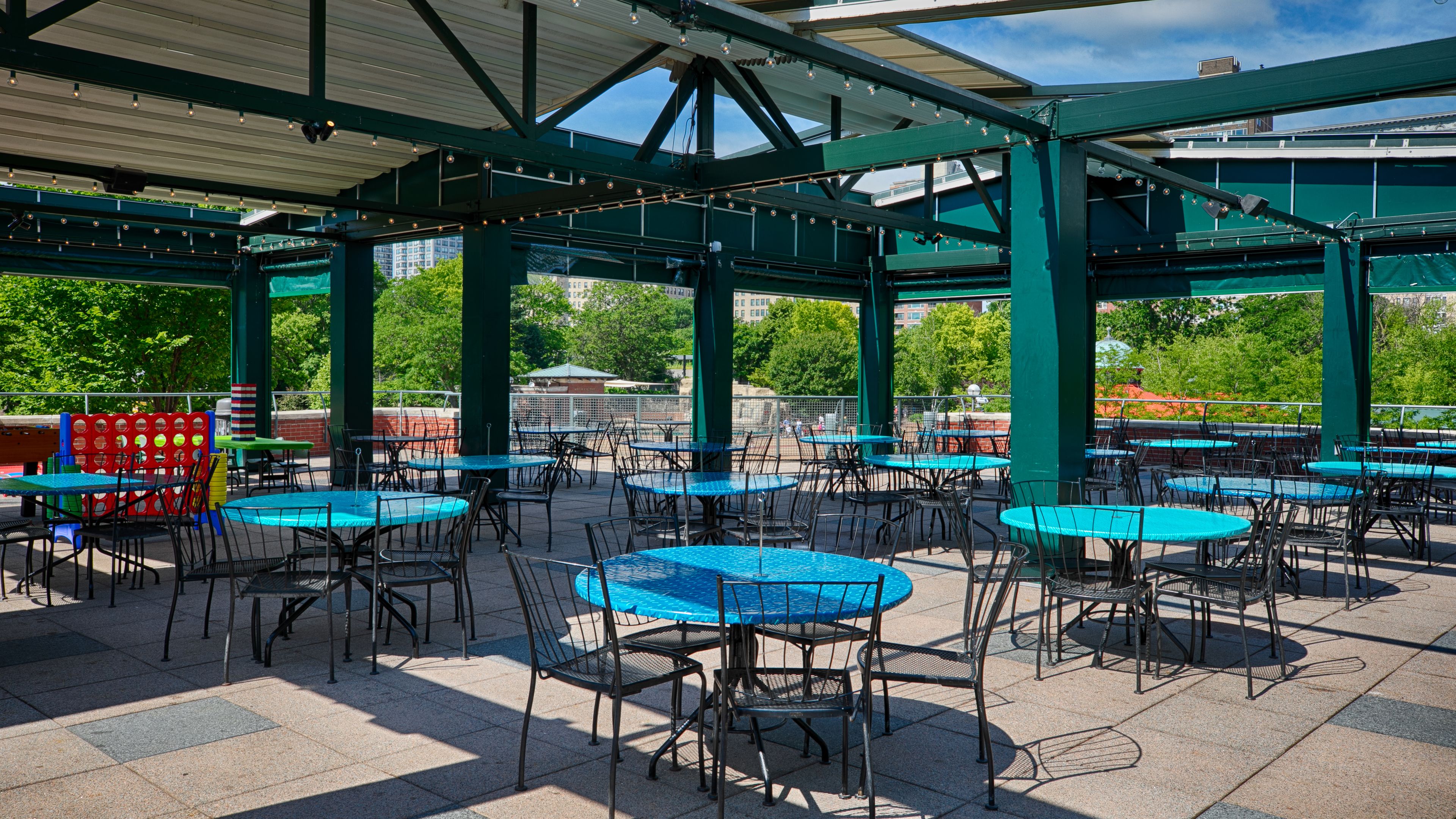 Birdseye Bar & Grill, an event space at Cafe Brauer at Lincoln Park Zoo