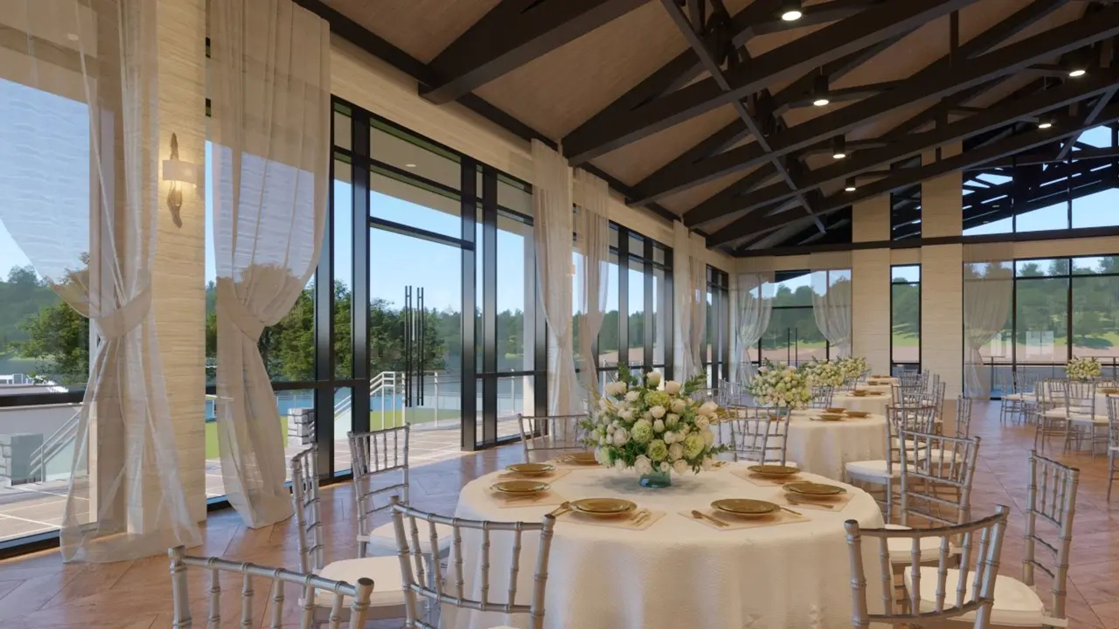 Reception Hall, an event space at Laurelwood at The Laiken