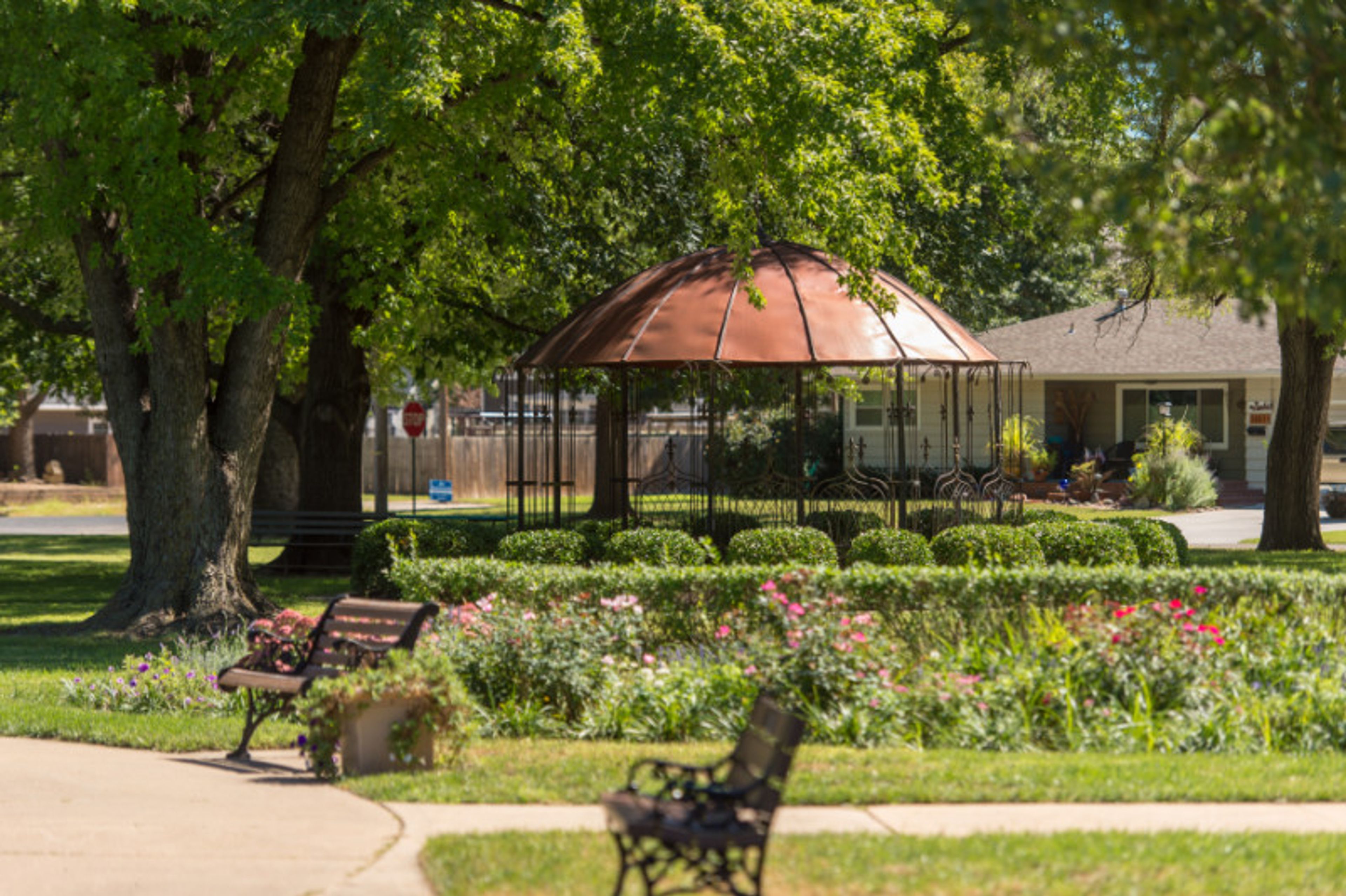 Rose Garden, an event space at Eisenhower Park Rose Garden