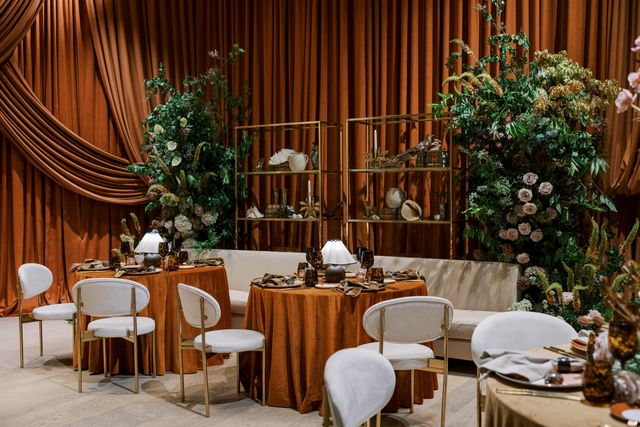 Featured photo from Witness this Amber Wedding in Tampa, Florida with Luxe Florals and a Dramatic Venue Backdrop