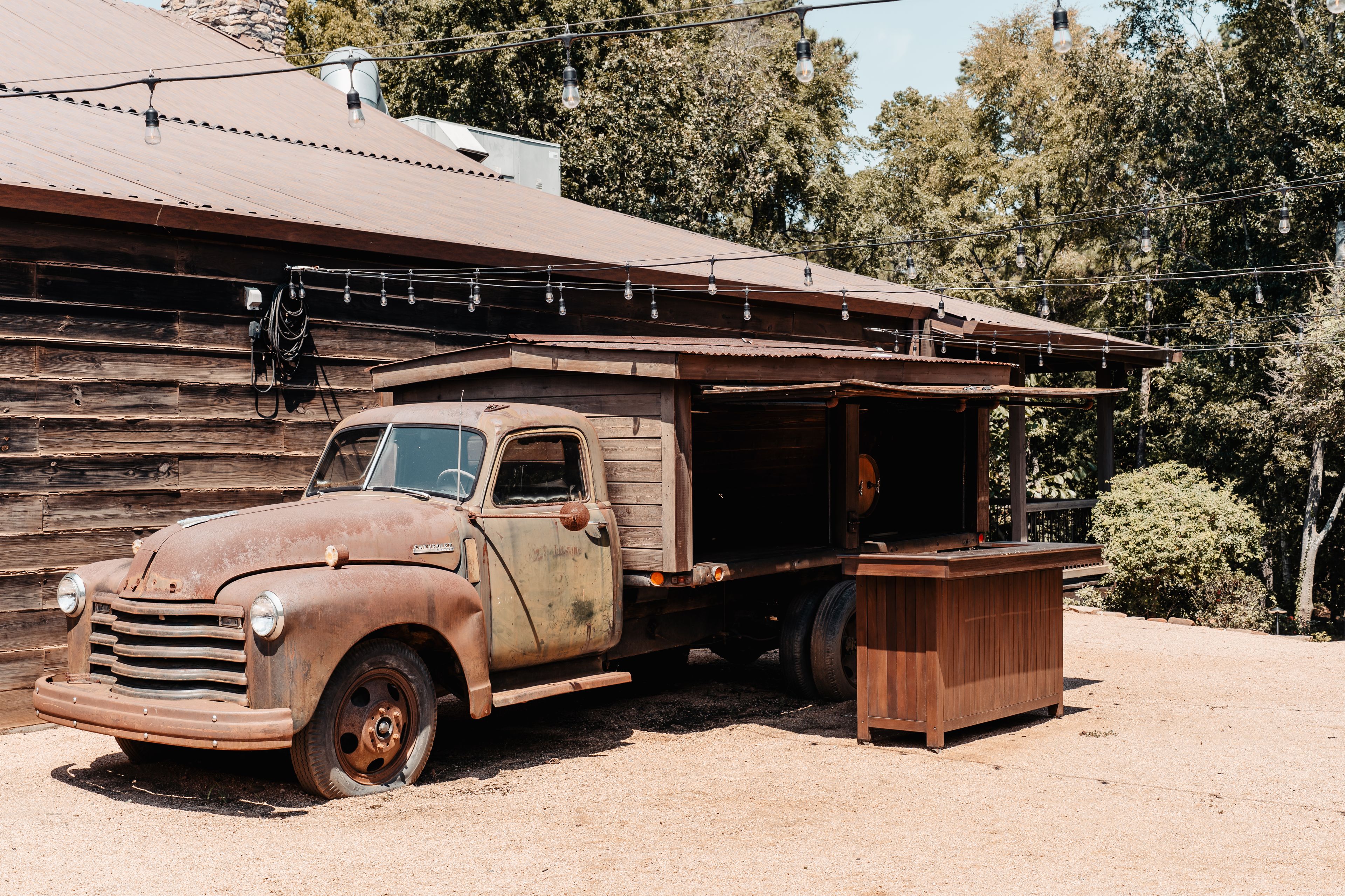 Outdoor Cocktail Area, an event space at Big Sky Barn