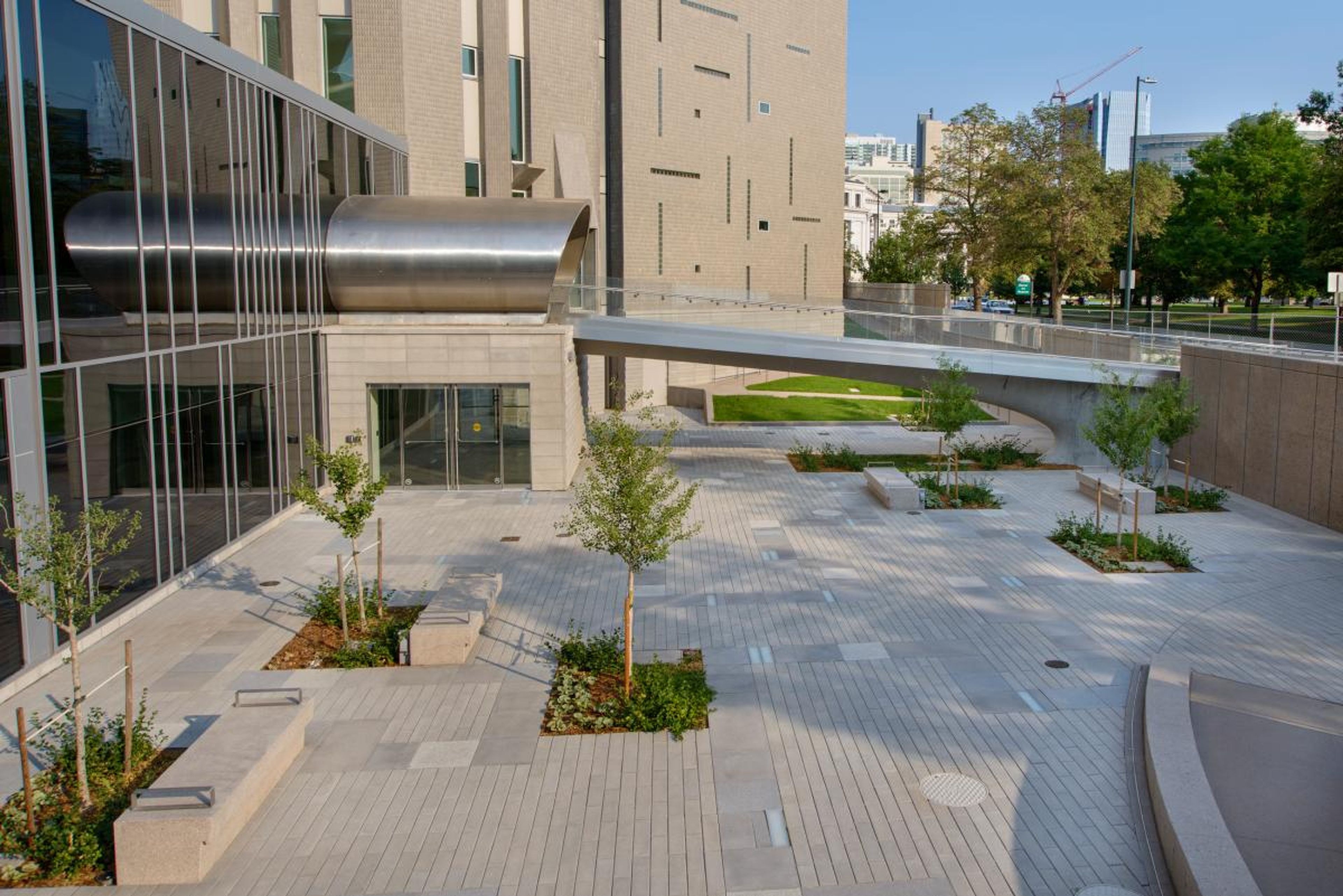 Kemper Courtyard, an event space at Denver Art Museum