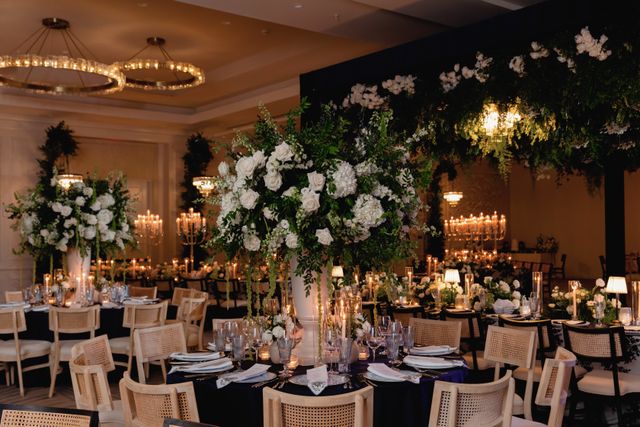 Featured photo from Nighttime Garden Indoor Wedding Reception with an Italian Inspired Style