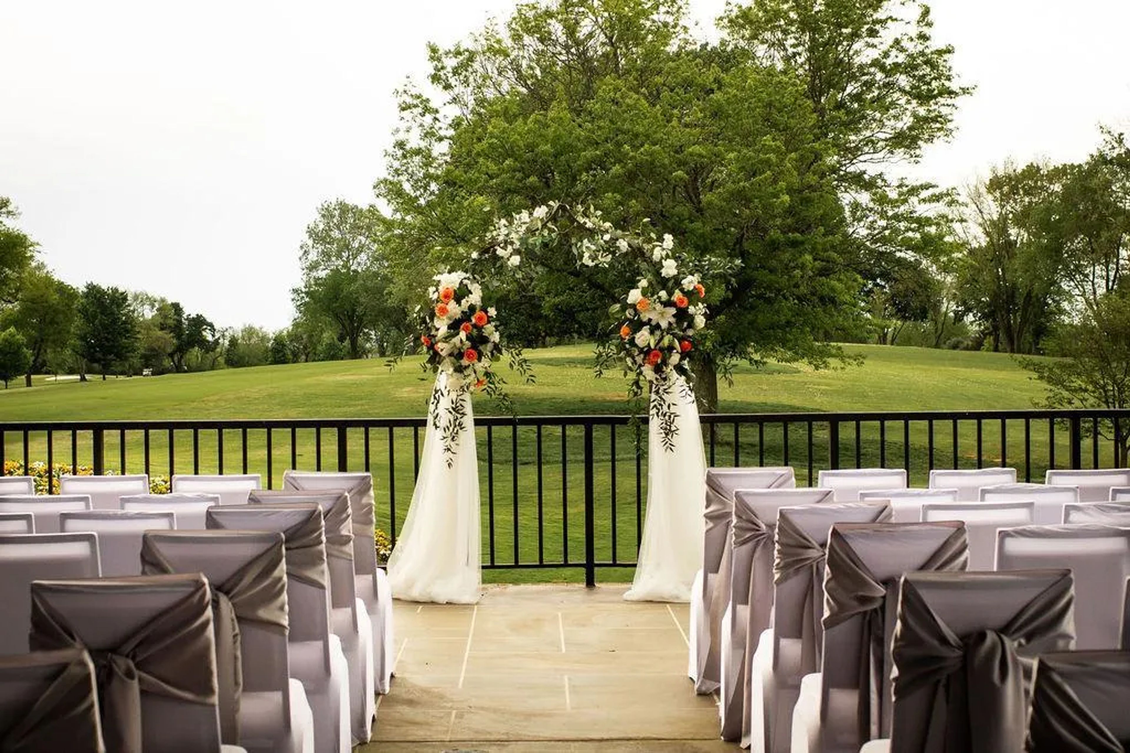 Terrace, an event space at Bluegrass Yacht and Country Club