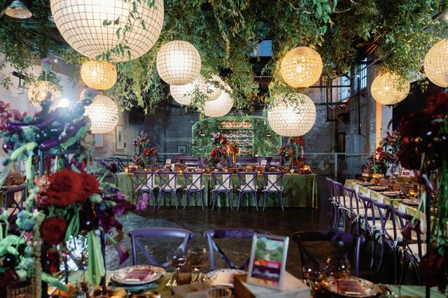 Featured photo from Take In This New York Anniversary Defined by Emerald, Plum, and Gold Design Details