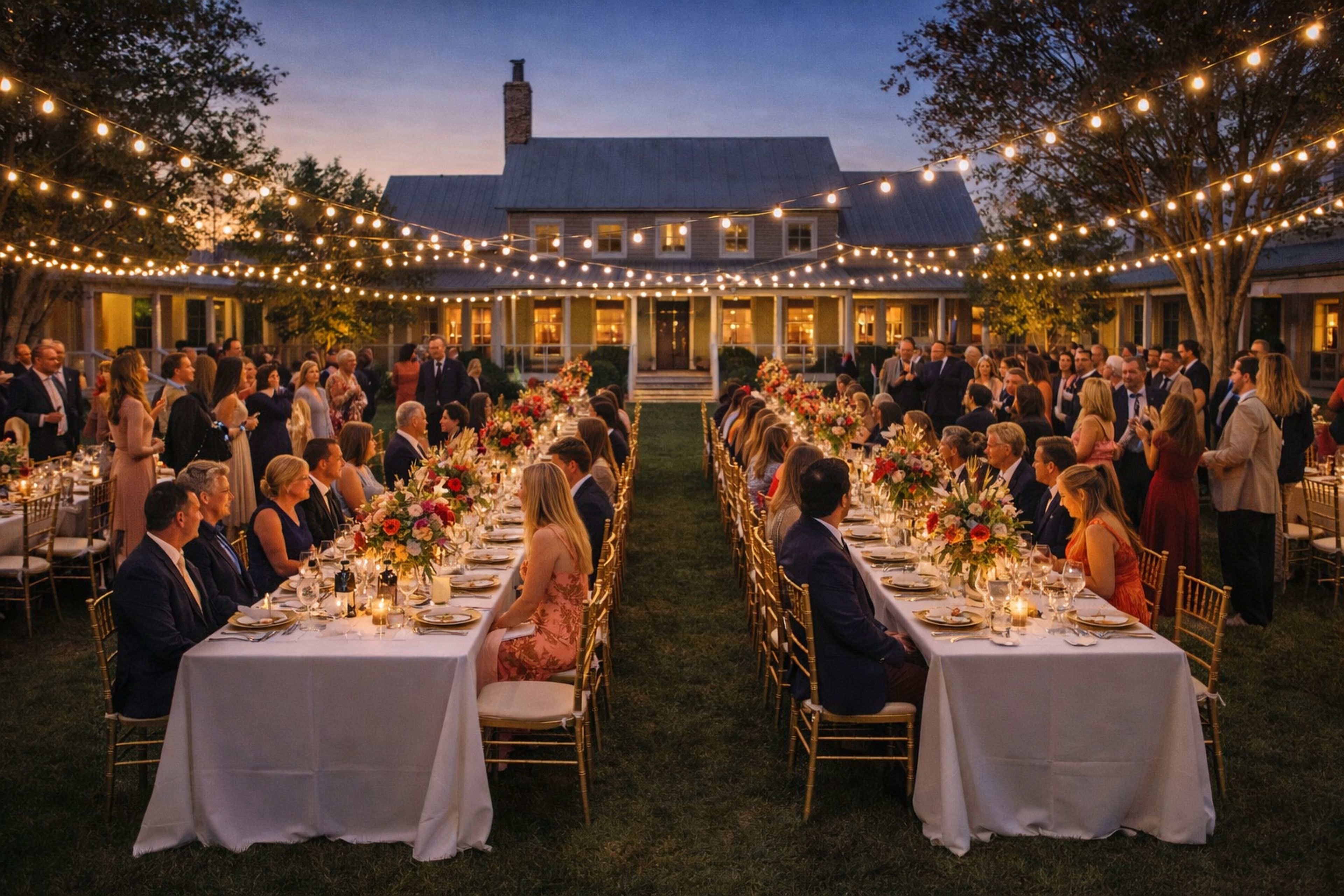The Inn Courtyard, an event space at The Grove at Whites Creek